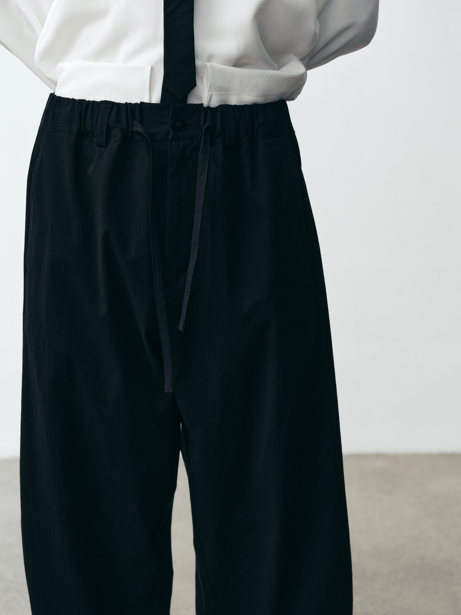 GRAINMUSTARD High-Waist Tie-Waist Pants