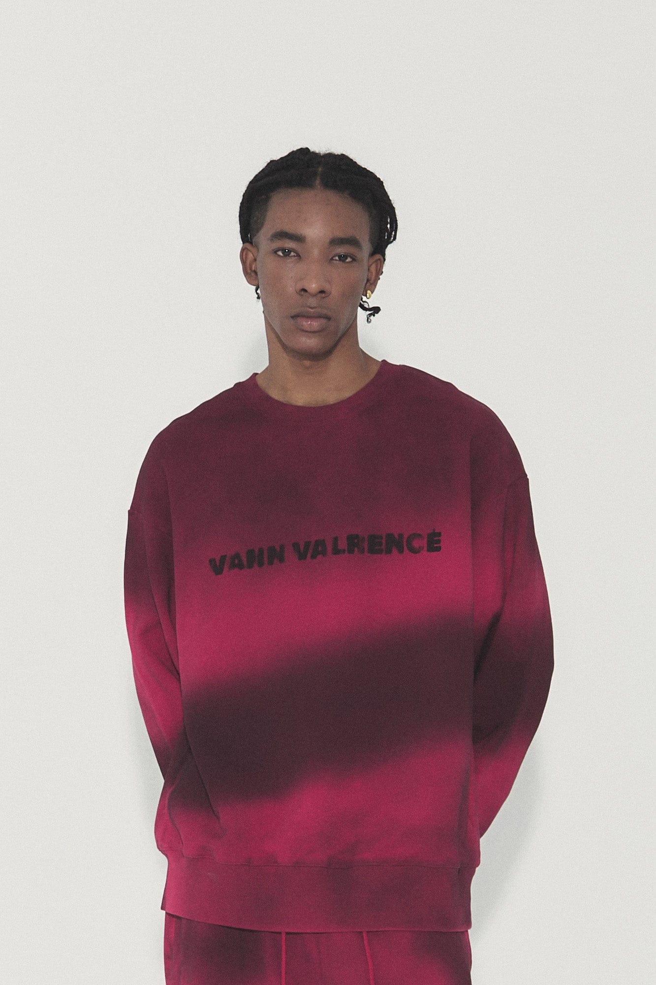 VANN VALRENCE Ombre Stripe Crewneck Sweatshirt, premium urban and streetwear designers apparel on PROJECTISR.com, VANN VALRENCE