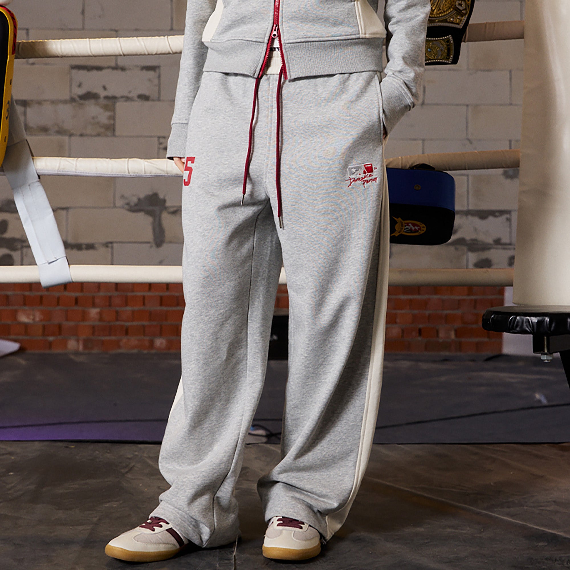 DONSMOKE Paneled Straight-Leg Sweatpants, premium urban and streetwear designers apparel on PROJECTISR.com, DONSMOKE