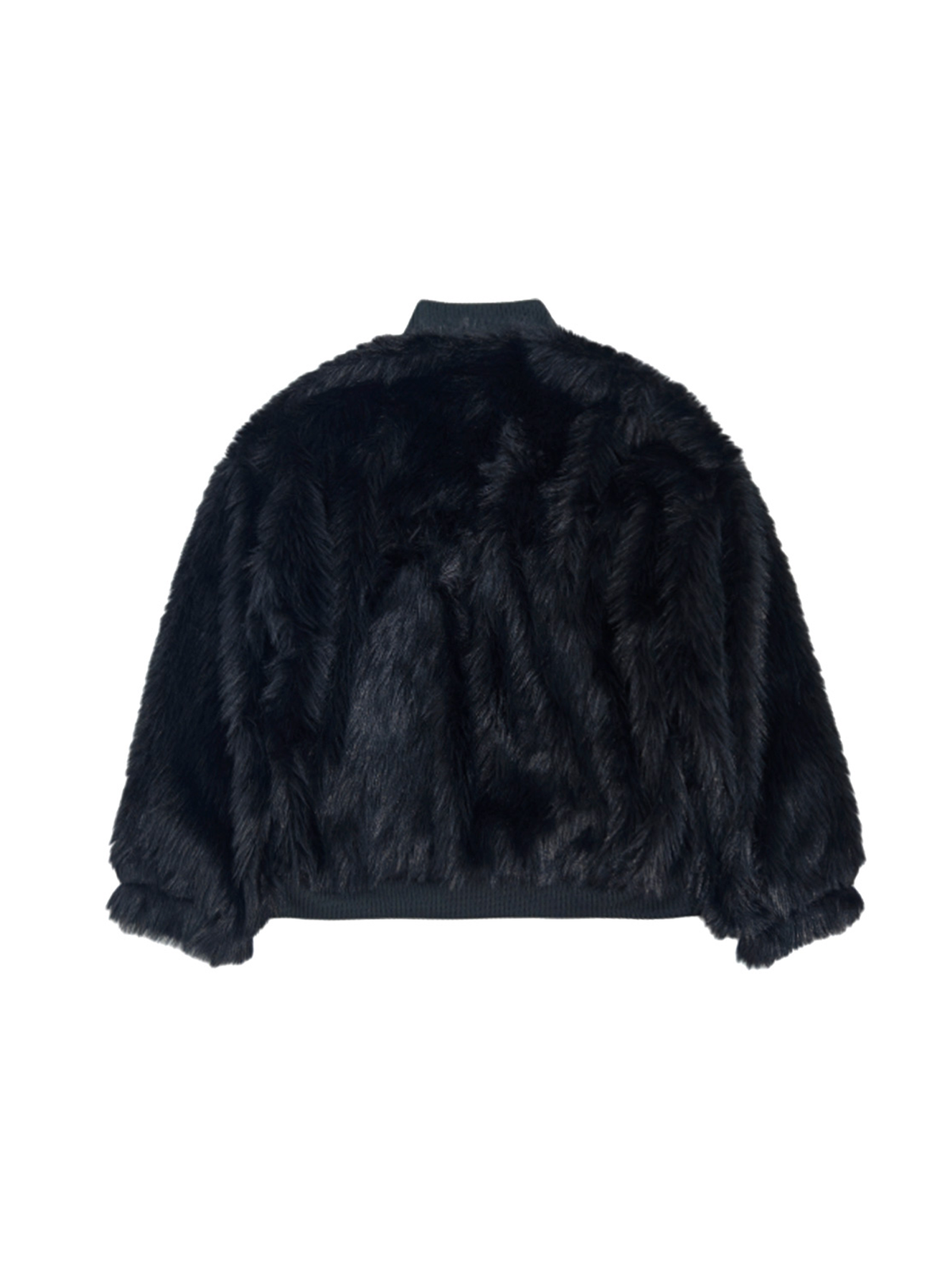 UUCSCC Faux Fur Spliced Turtleneck Sweater
