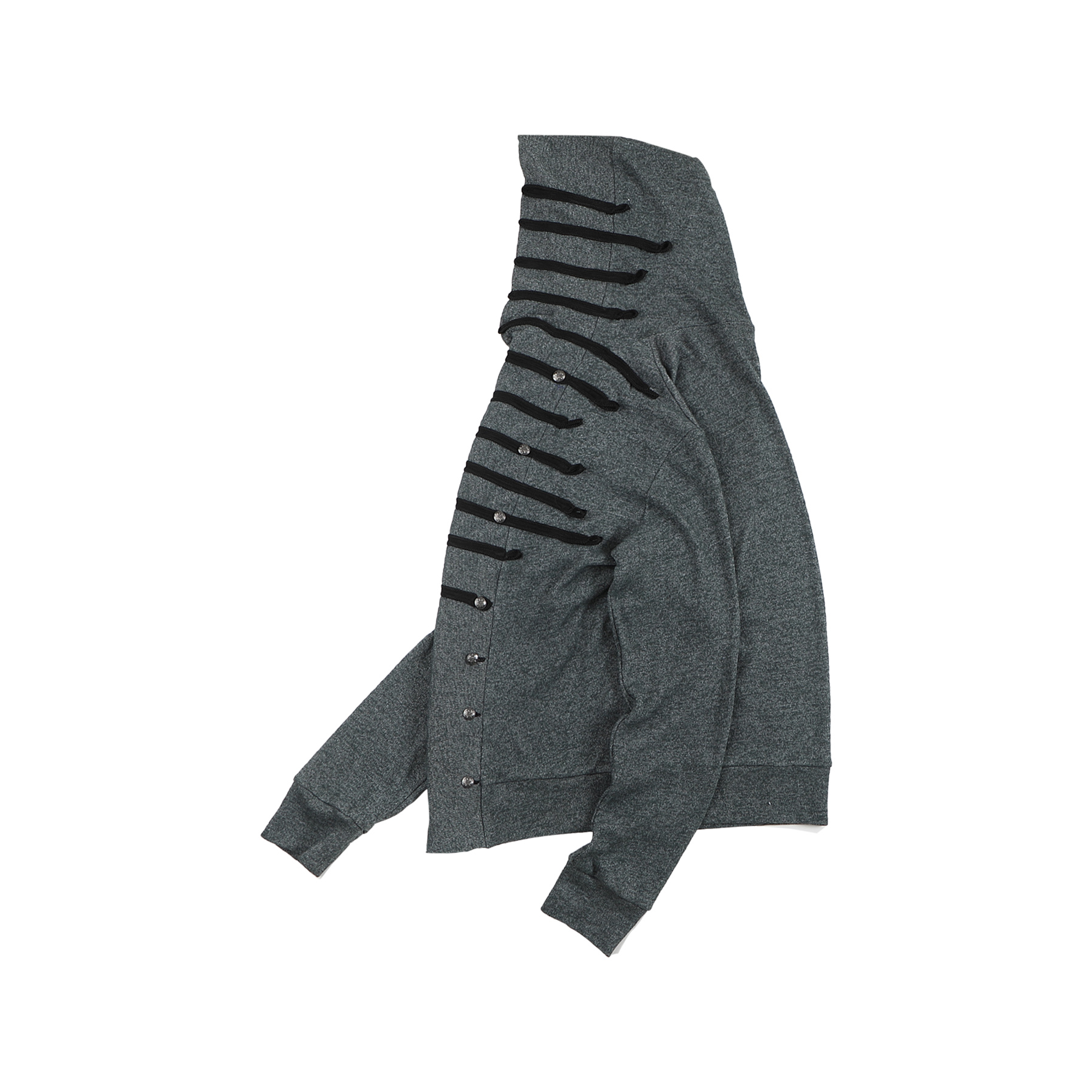 WHISTLEHUNTER Military Tape-Trim Hooded Cardigan, premium urban and streetwear designers apparel on PROJECTISR.com, WHISTLEHUNTER