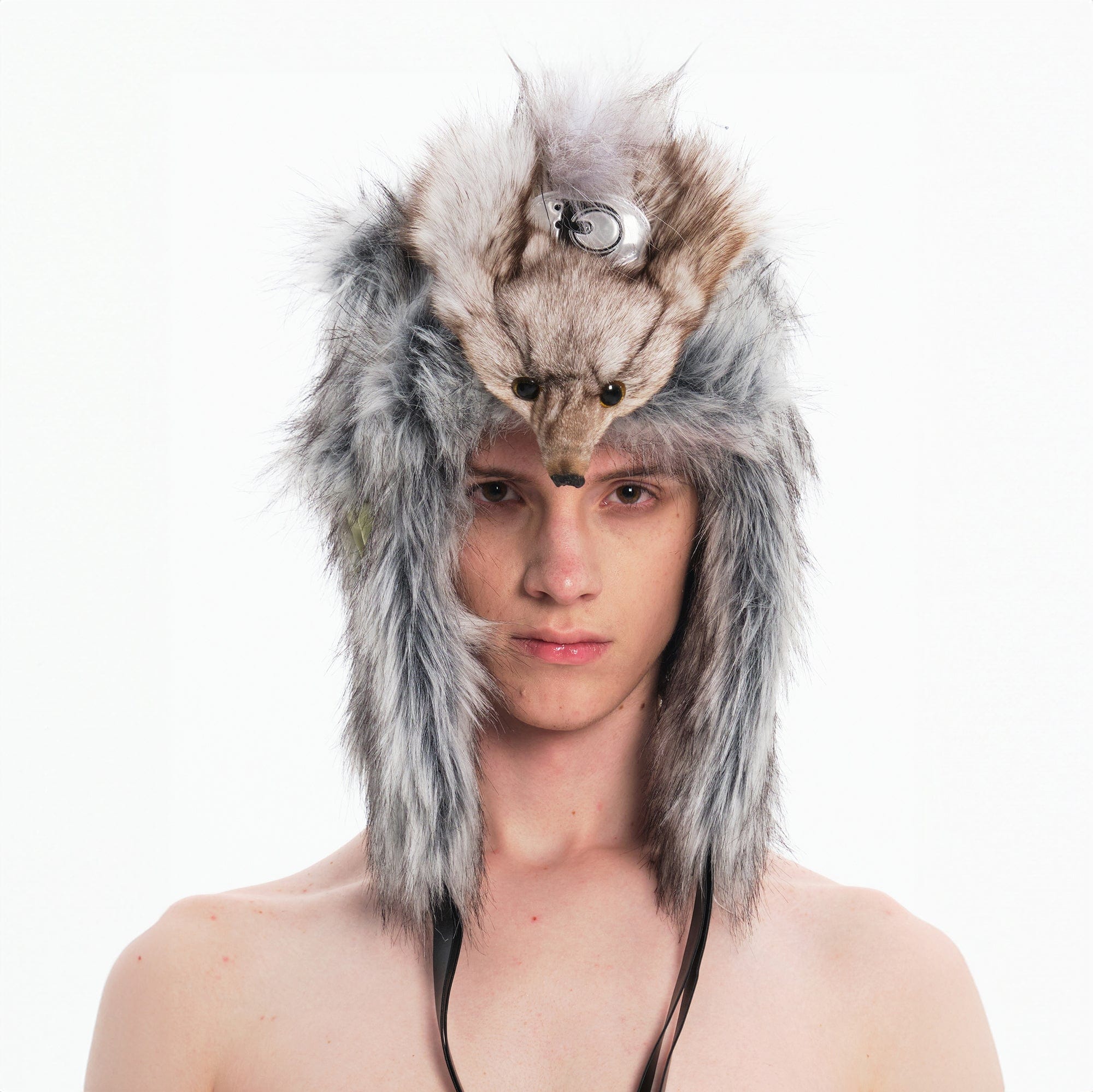 EMBRYO Fox Faux Fur Trapper Hat