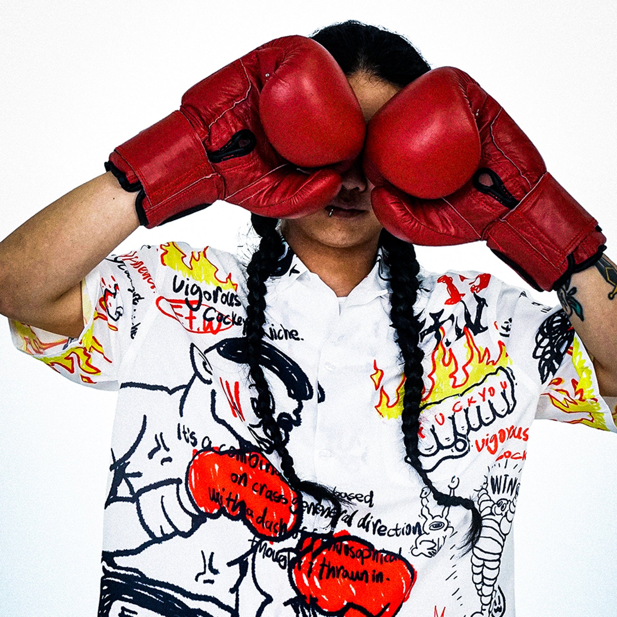 WCC Boxer Graffiti Half-Shirt, premium urban and streetwear designers apparel on PROJECTISR.com, WCC