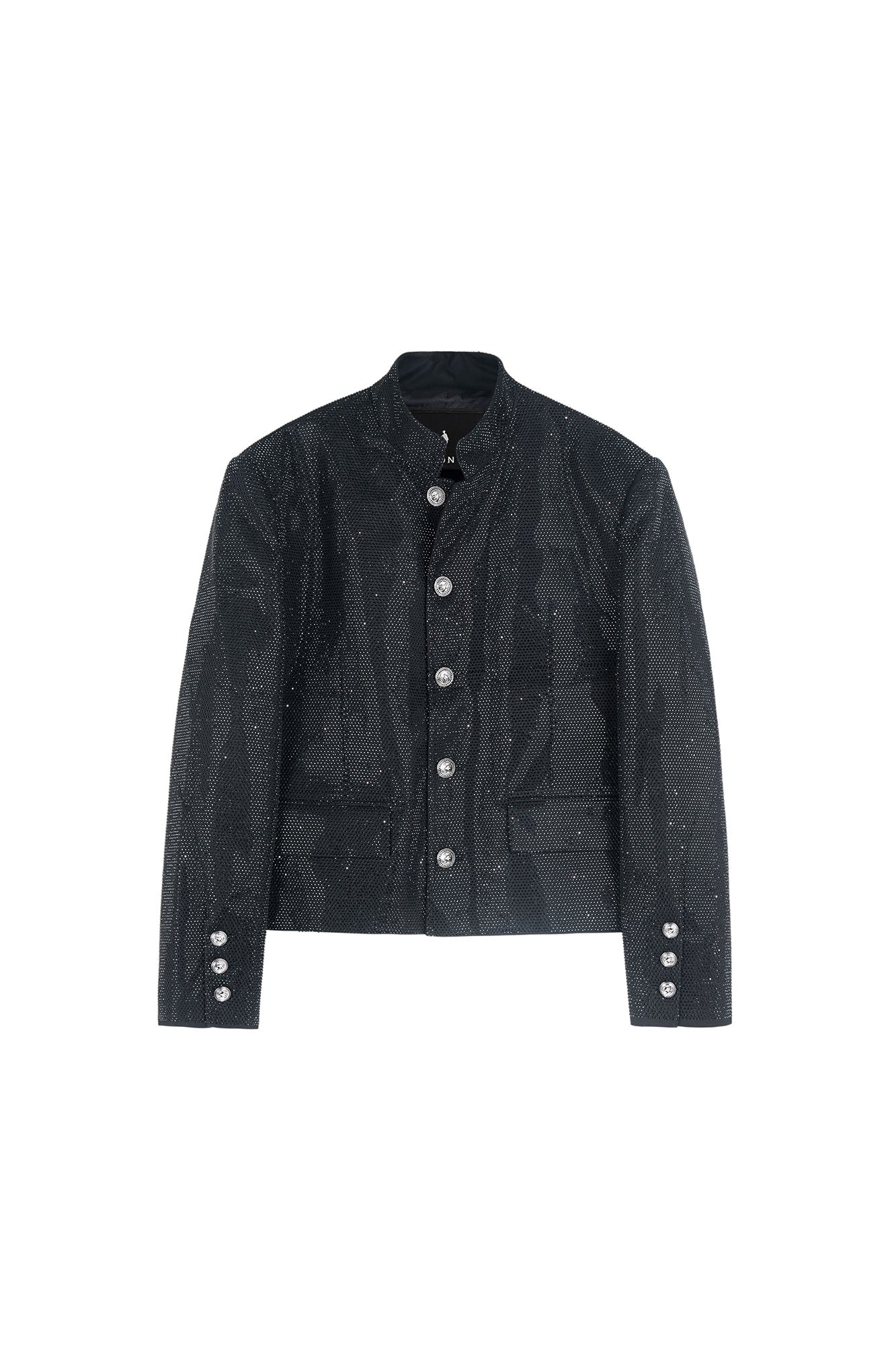 FACEONLAB Diamond LOGO Back Mandarin Collar Jacket