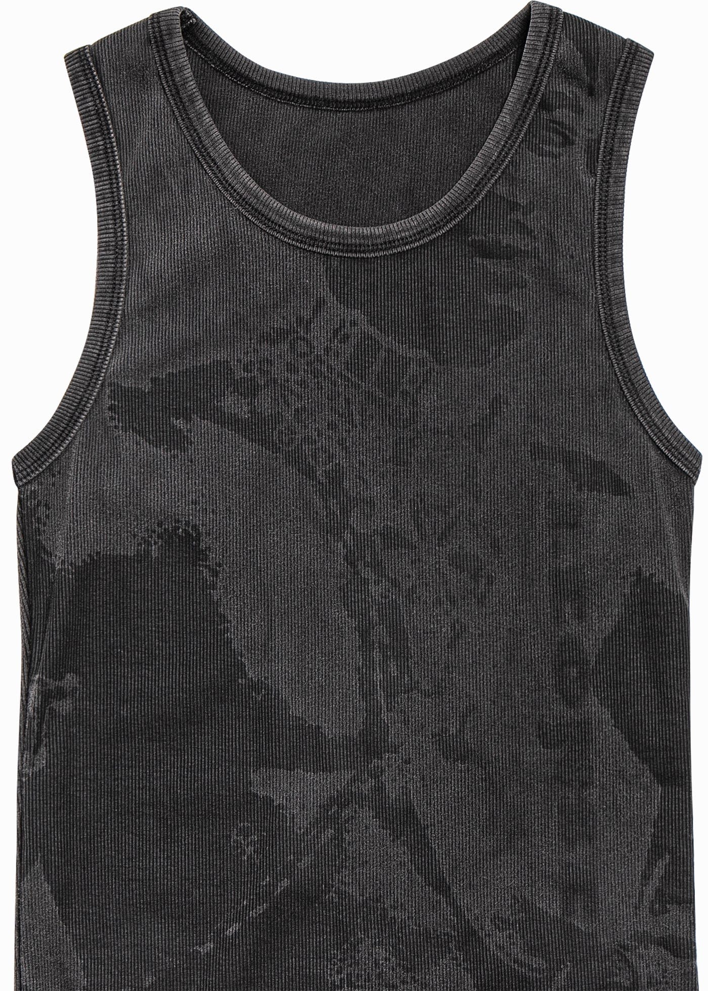 LEONSENSE Retro Tribal Graphics Washed Tank Top