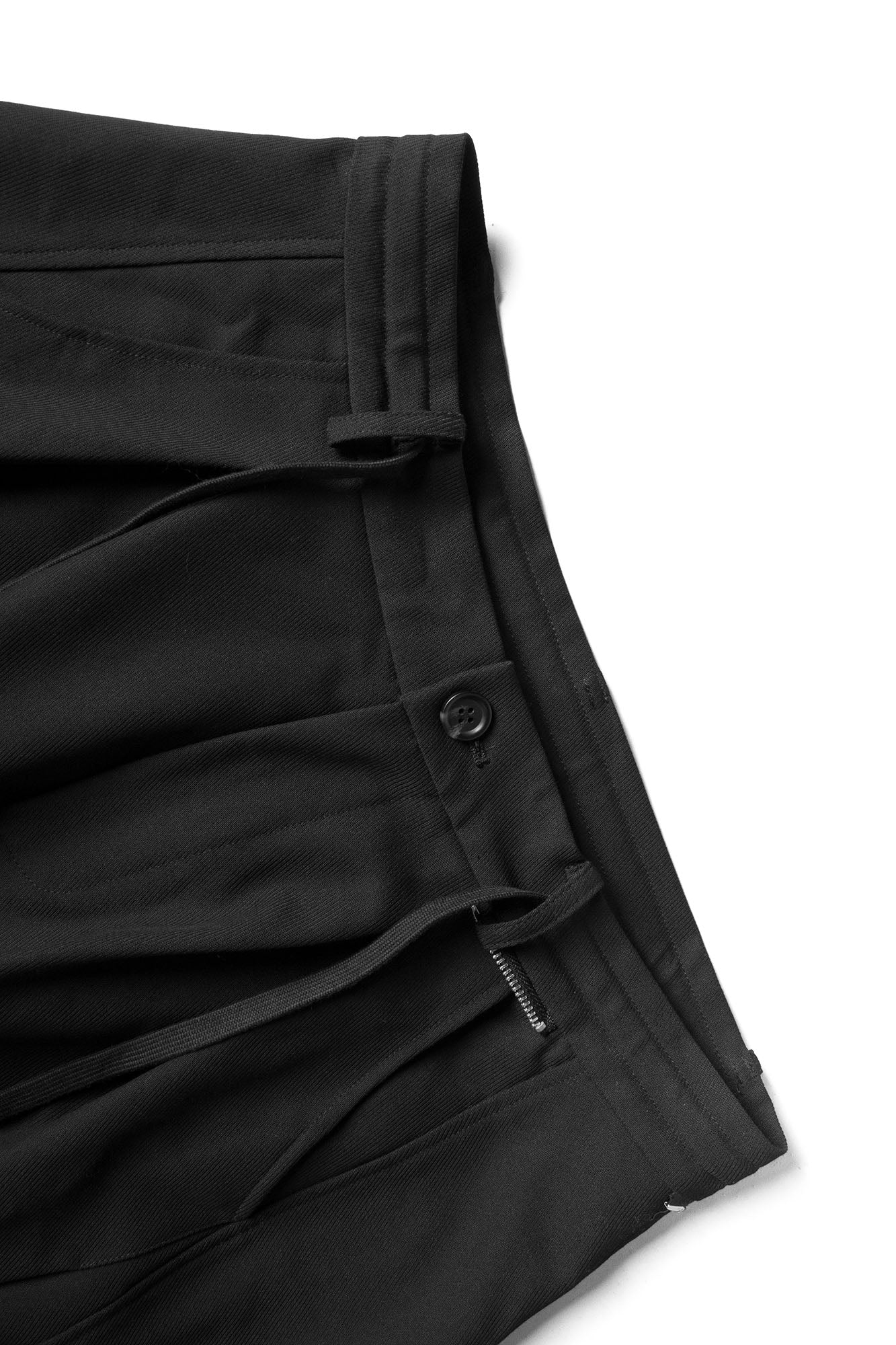 RELABEL Faux Layered Oversized Pants Black