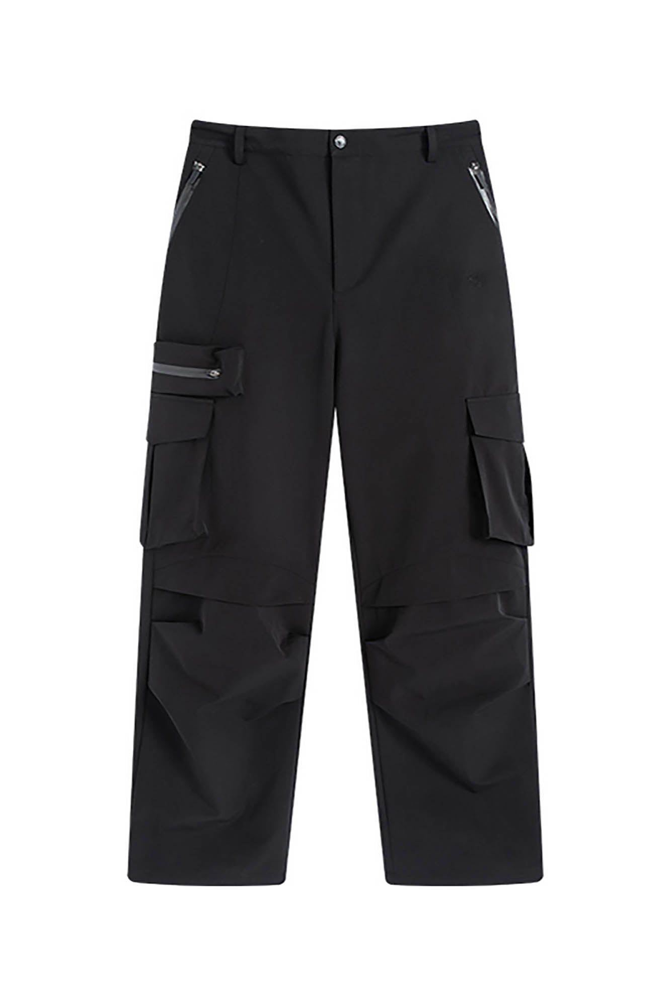 ENSHADOWER Modern Multi-Pocket Pleated Waterproof Pants