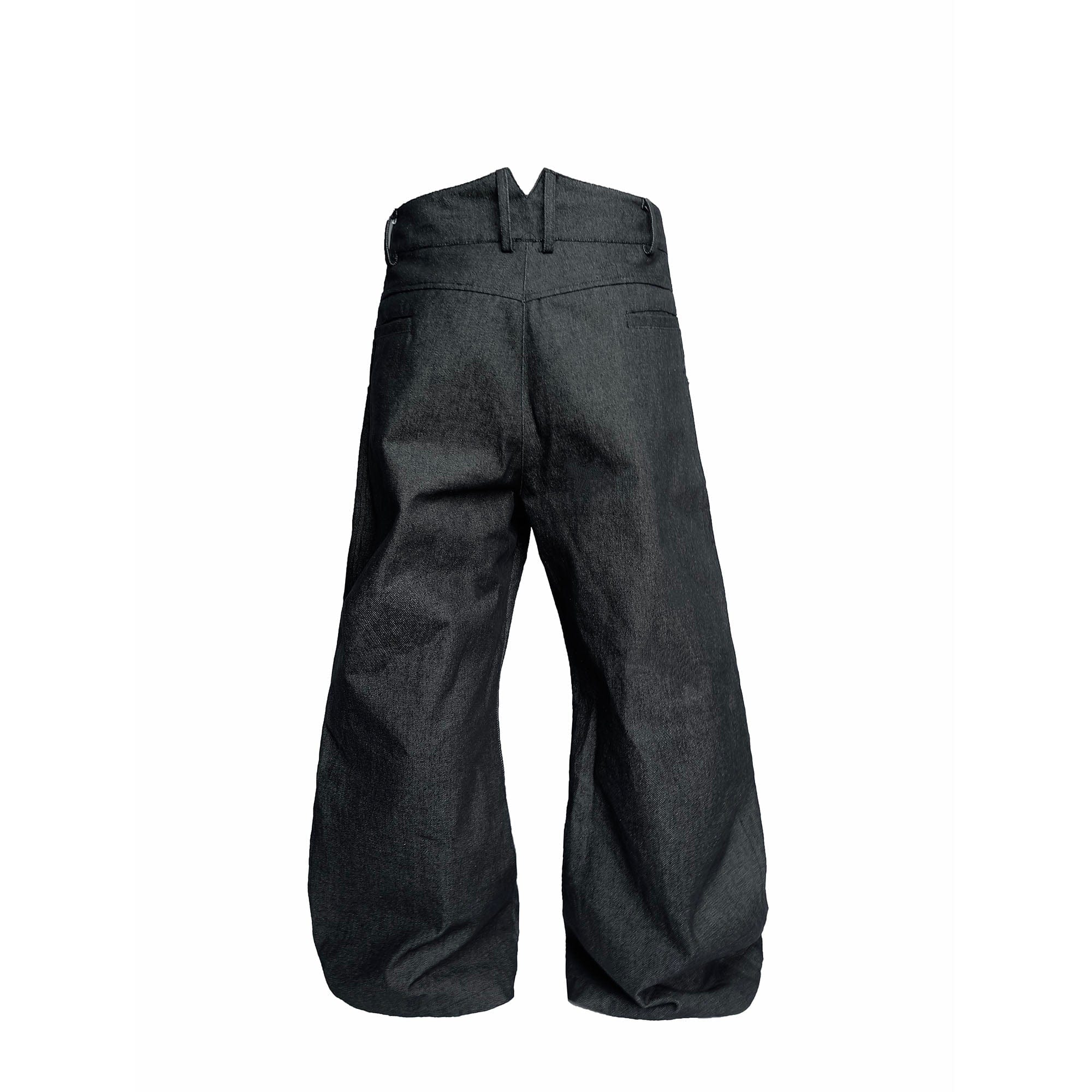 SSIN7 Spliced Button-Up Oversized Raw Jeans, premium urban and streetwear designers apparel on PROJECTISR.com, SSIN7