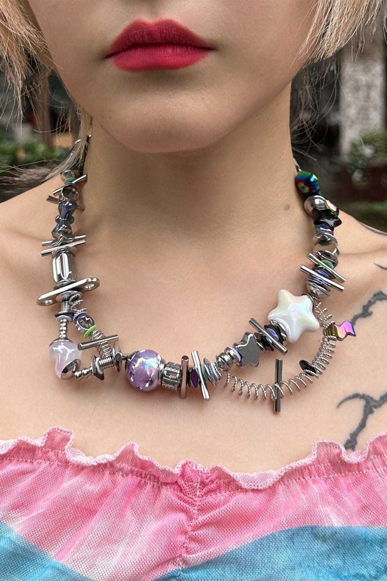 国内で当店のみ ILLUSORY - Time Machine Coil-Link Necklace ILLUSORY Time Machine Coil-Link Necklace