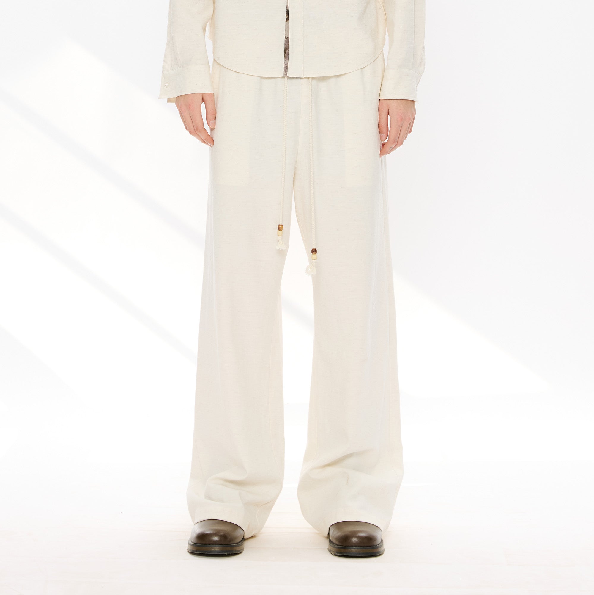 KREATE Tencel-Linen Straight-Leg Pants, premium urban and streetwear designers apparel on PROJECTISR.com, KREATE