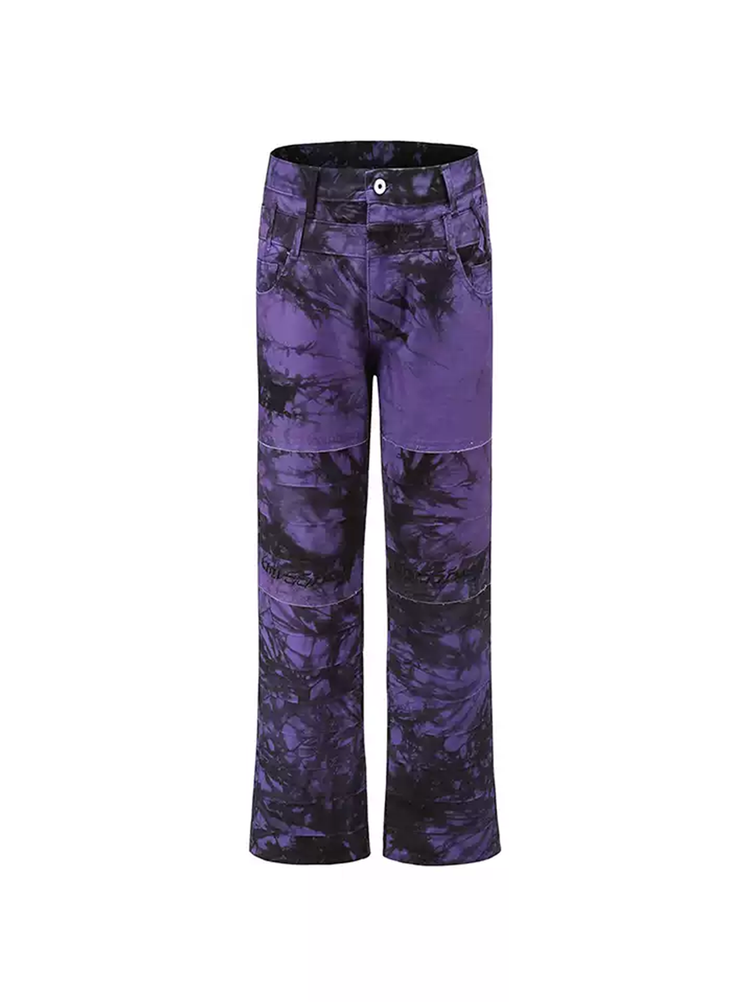 ERISSTOFF Tie-Dye Dual-Waist Flared Jeans