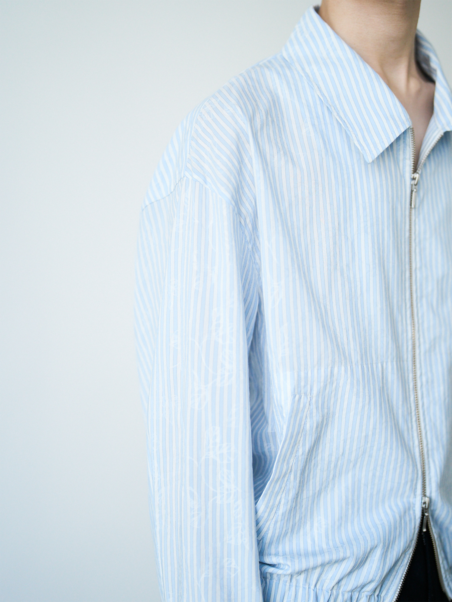 GRAINMUSTARD Striped Jacquard Shirt Jacket, premium urban and streetwear designers apparel on PROJECTISR.com, GRAINMUSTARD