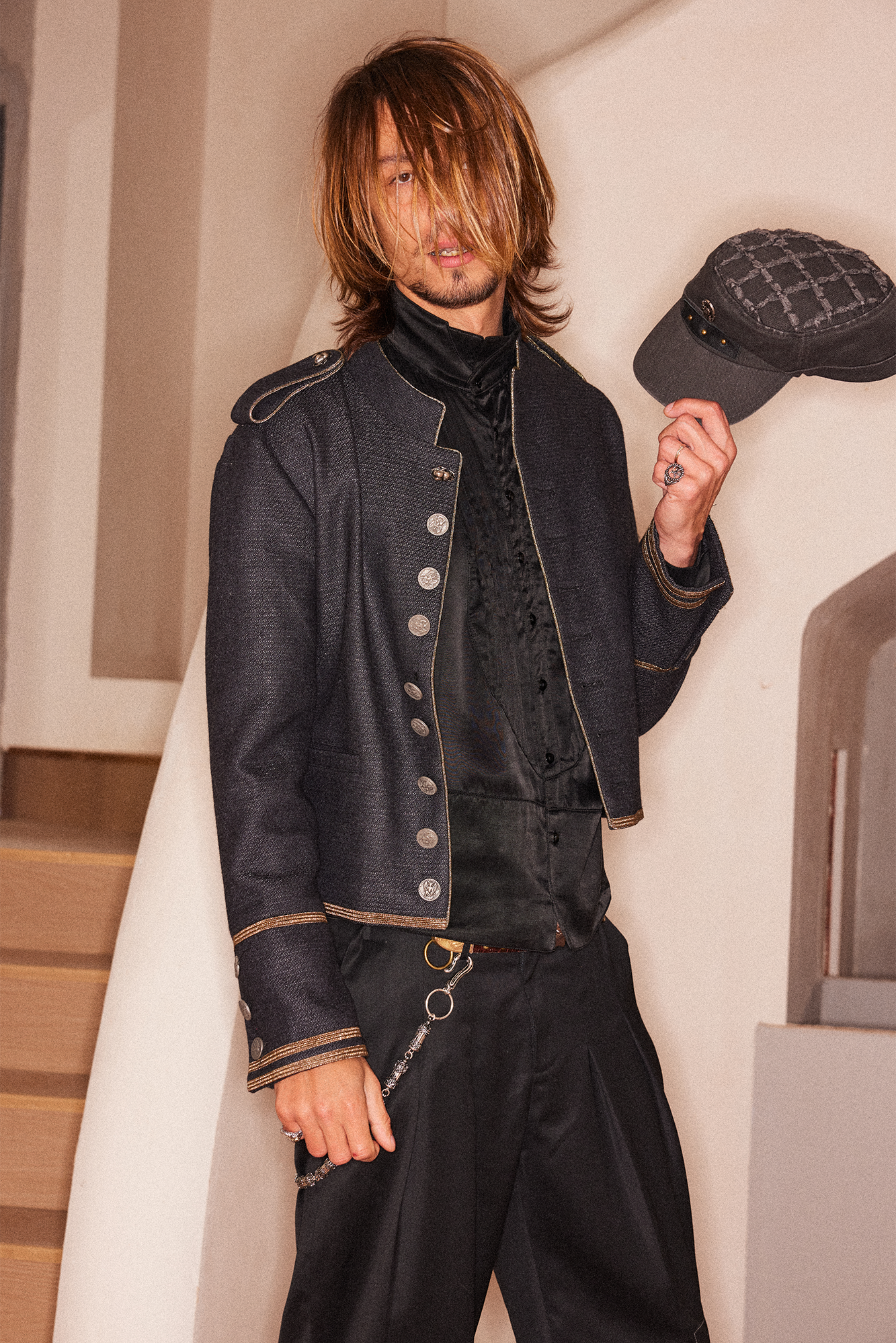 RICHILL Regal Button-Up Wool Court Jacket, premium urban and streetwear designers apparel on PROJECTISR.com, RICHILL