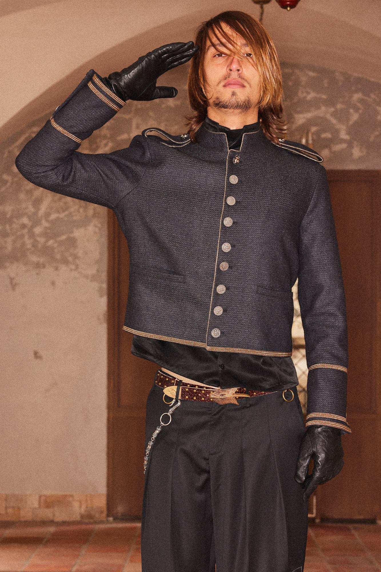 RICHILL Regal Button-Up Wool Court Jacket, premium urban and streetwear designers apparel on PROJECTISR.com, RICHILL