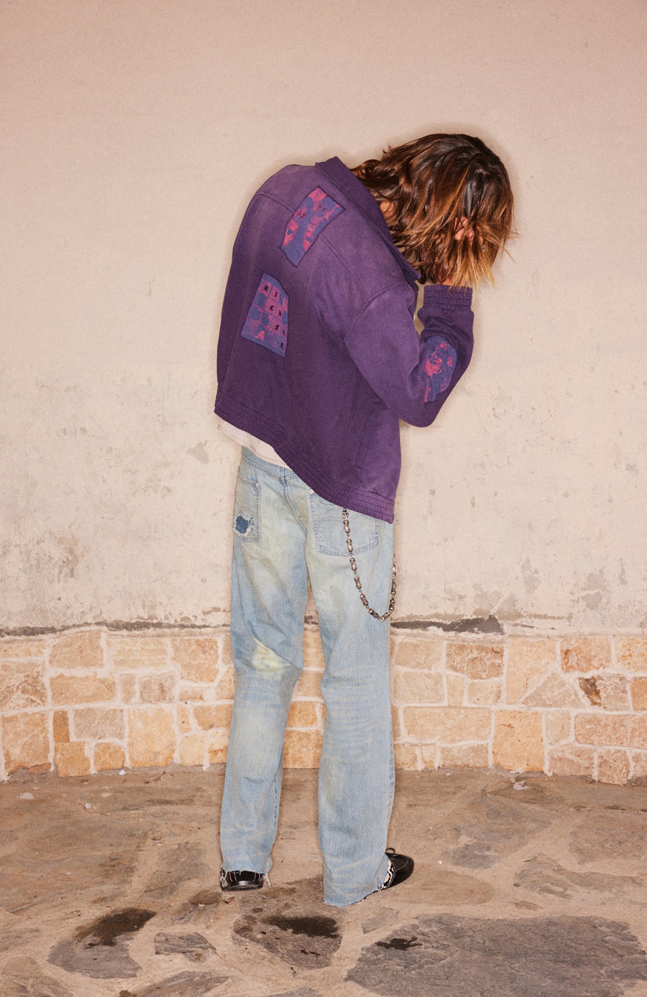 RICHILL Distressed Paneled Washed Straight-Leg Jeans, premium urban and streetwear designers apparel on PROJECTISR.com, RICHILL