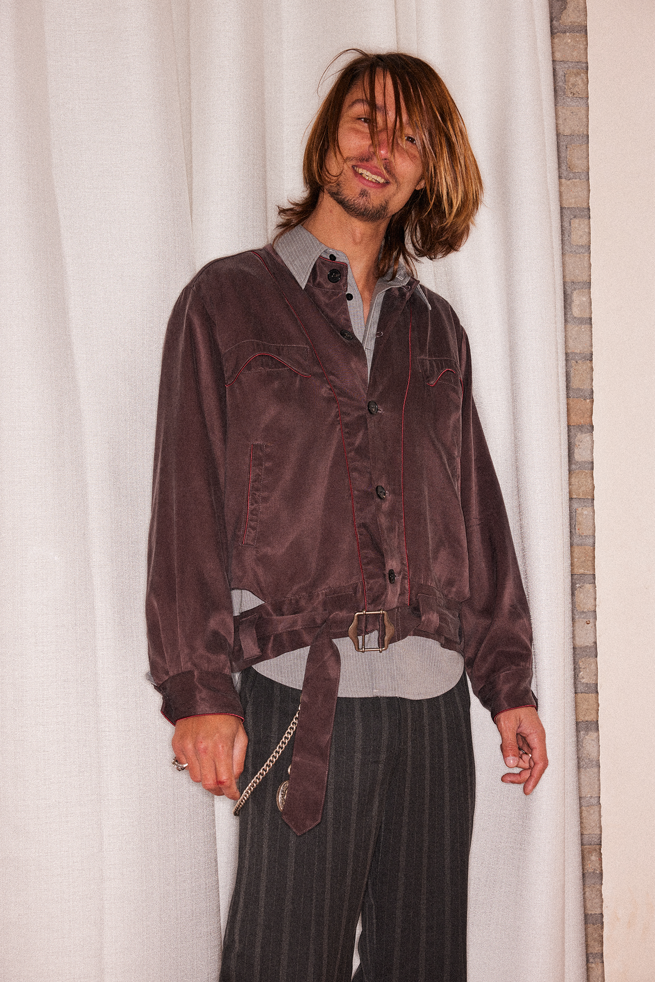 RICHILL Contrast Piped Stand-Collar Jacket, premium urban and streetwear designers apparel on PROJECTISR.com, RICHILL