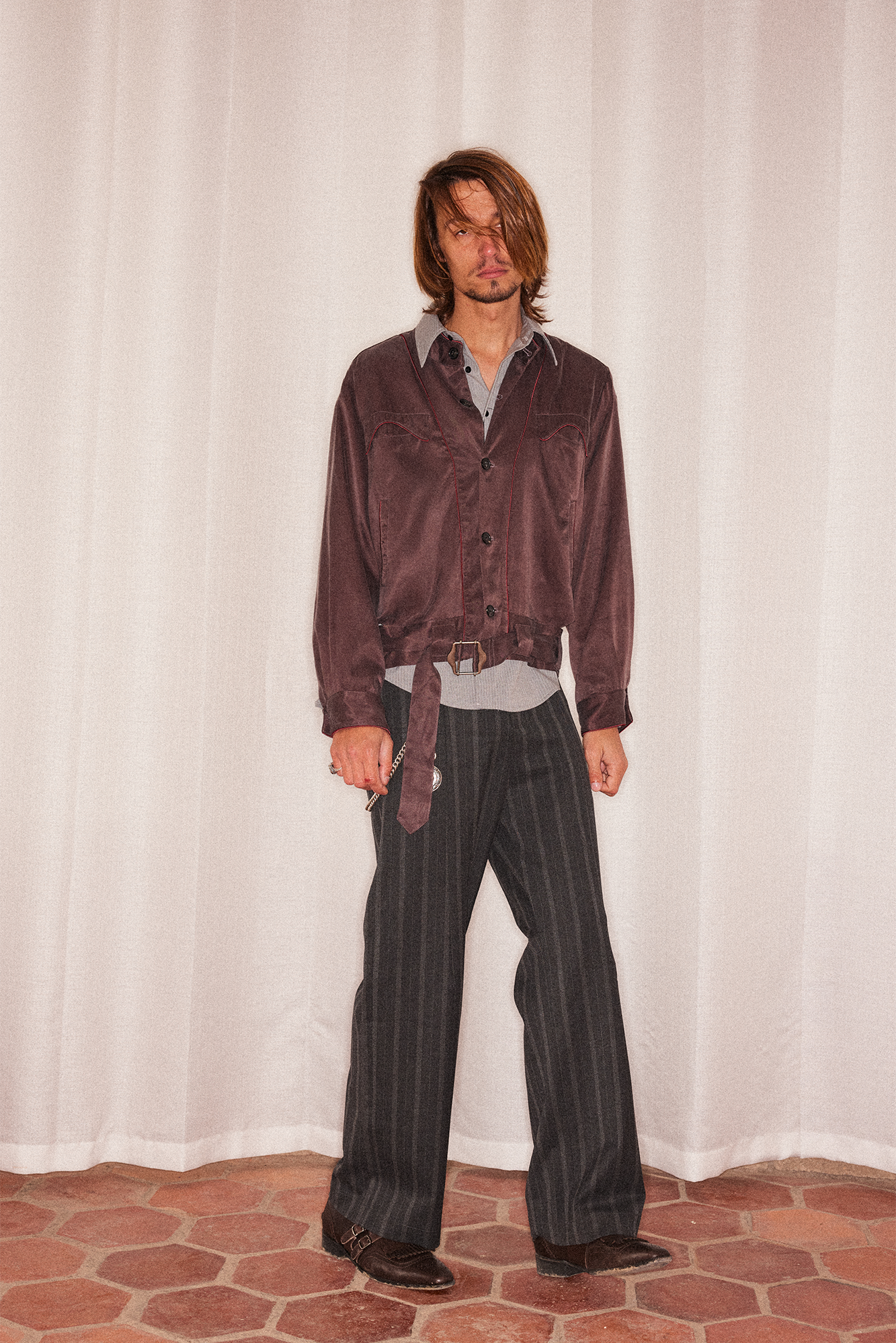 RICHILL Contrast Piped Stand-Collar Jacket, premium urban and streetwear designers apparel on PROJECTISR.com, RICHILL