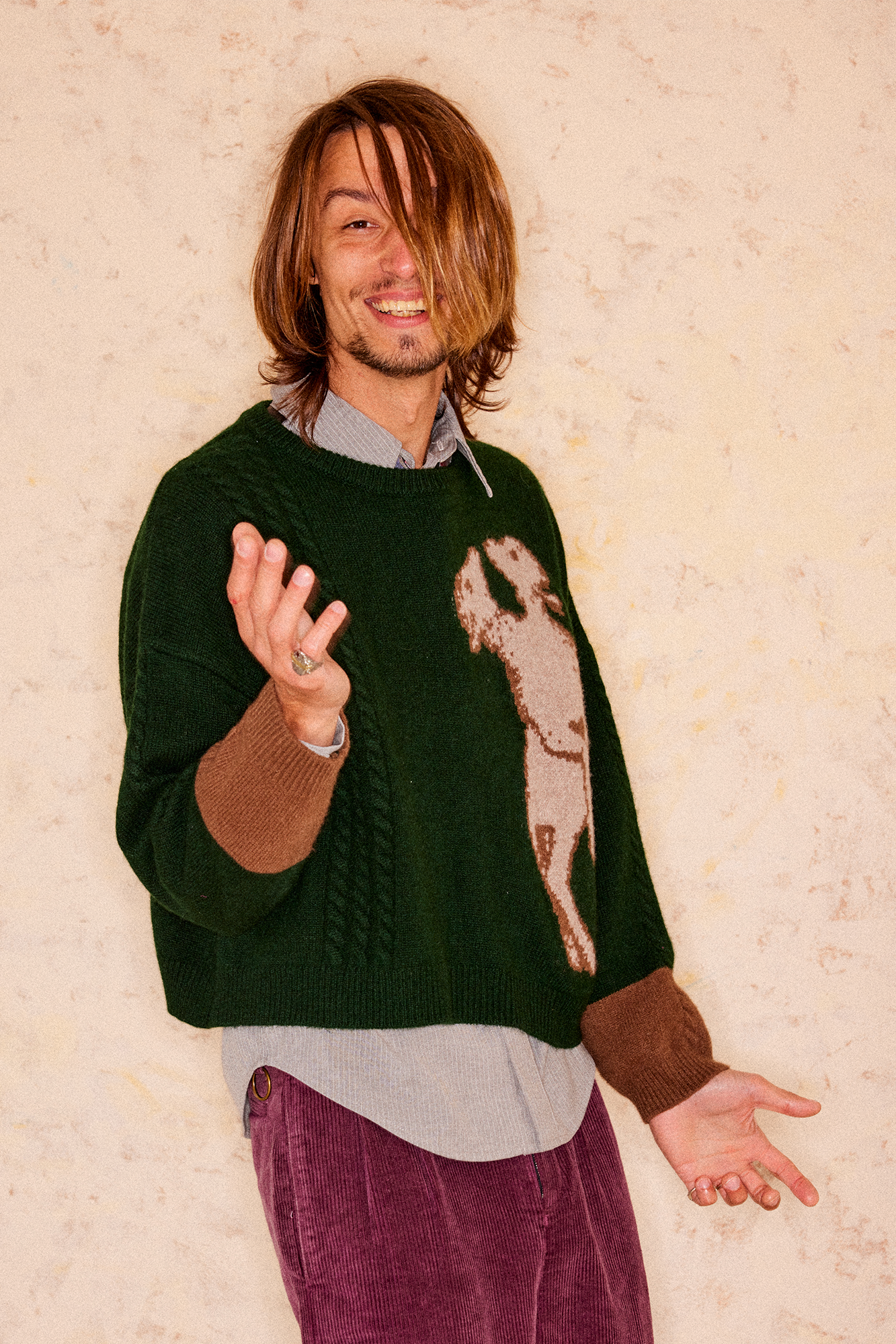 RICHILL Sheep Graphic Wool Crewneck Sweater, premium urban and streetwear designers apparel on PROJECTISR.com, RICHILL