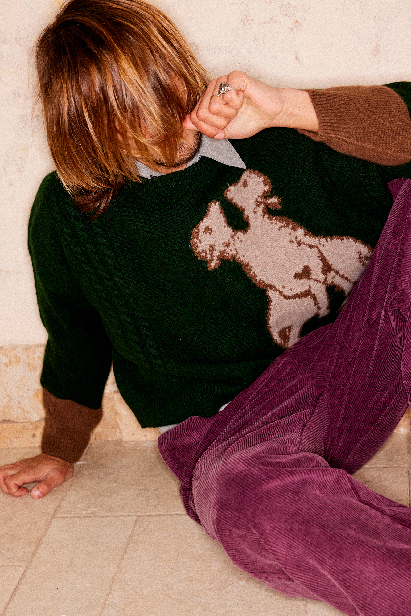 RICHILL Sheep Graphic Wool Crewneck Sweater, premium urban and streetwear designers apparel on PROJECTISR.com, RICHILL