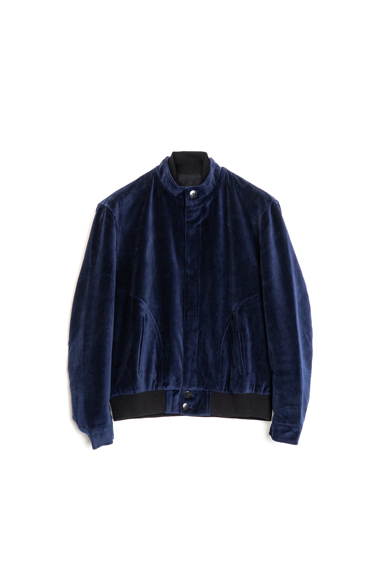 IN EXISTENCE Velvet-Texture Spliced Short Jacket