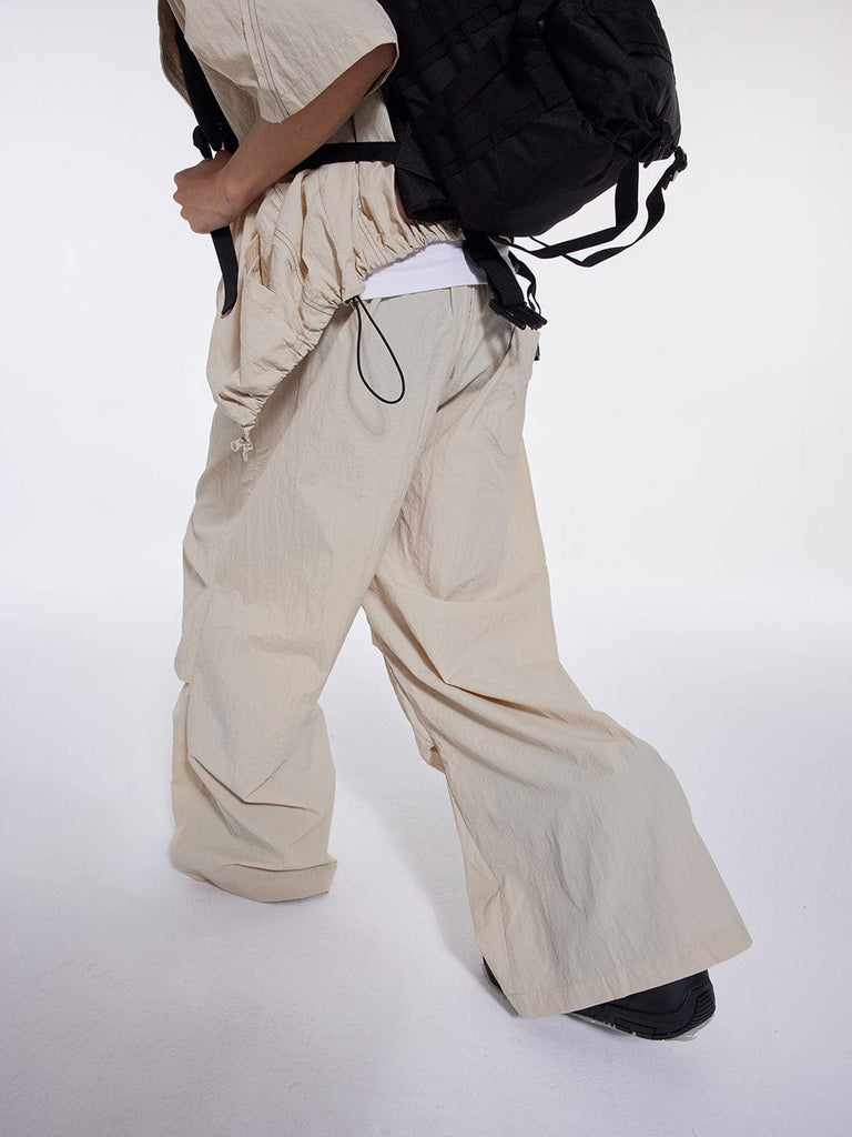 WHISTLEHUNTER Wrinkled Texture Drape Pants, premium urban and streetwear designers apparel on PROJECTISR.com, WHISTLEHUNTER