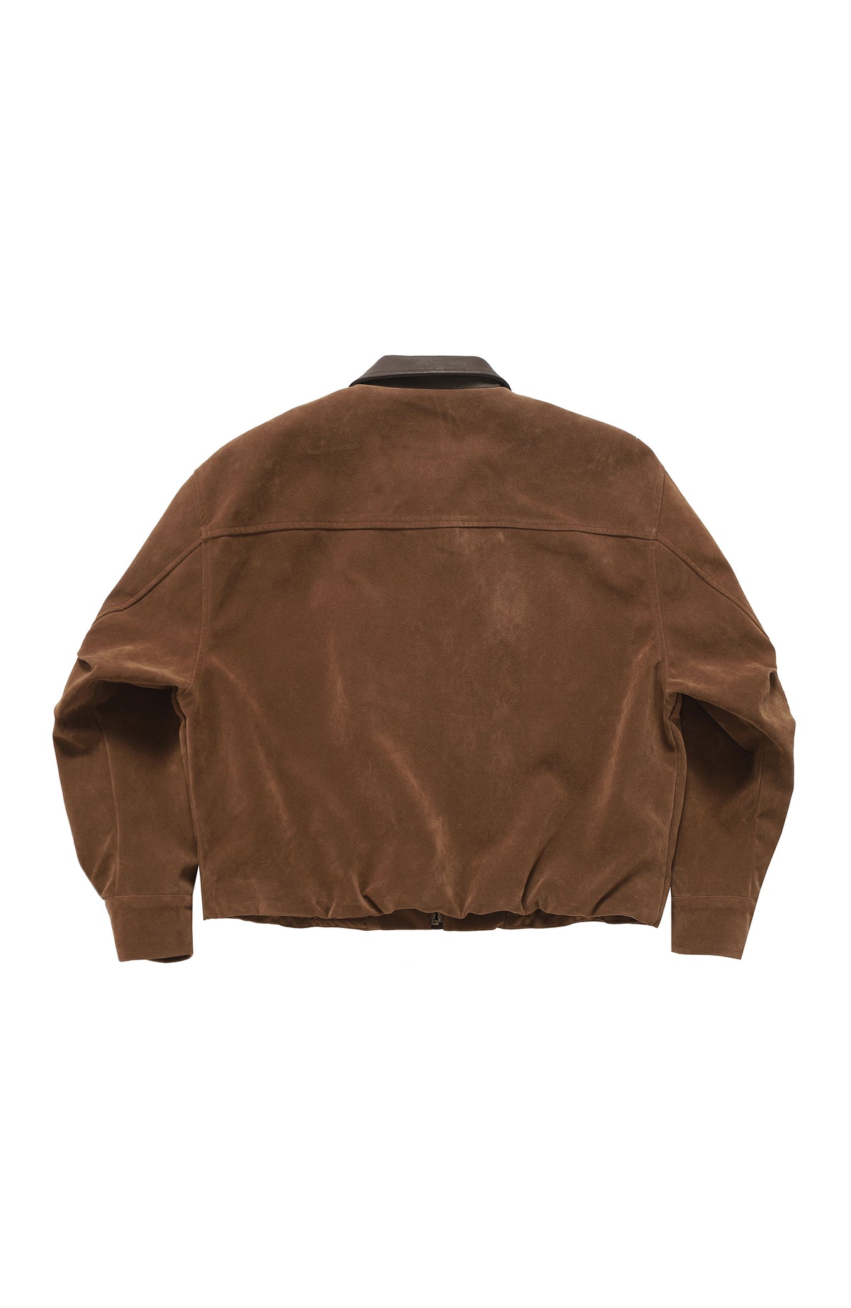 BOTANICA Retro Spliced Faux Leather Aviator Jacket