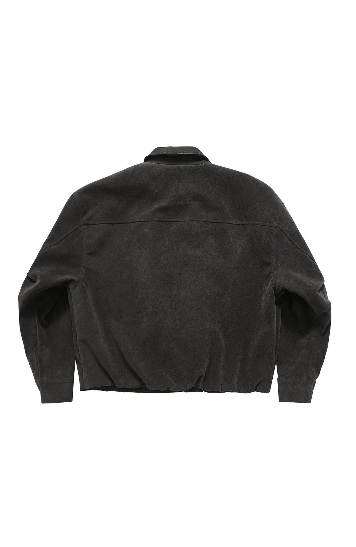 BOTANICA Retro Spliced Faux Leather Aviator Jacket