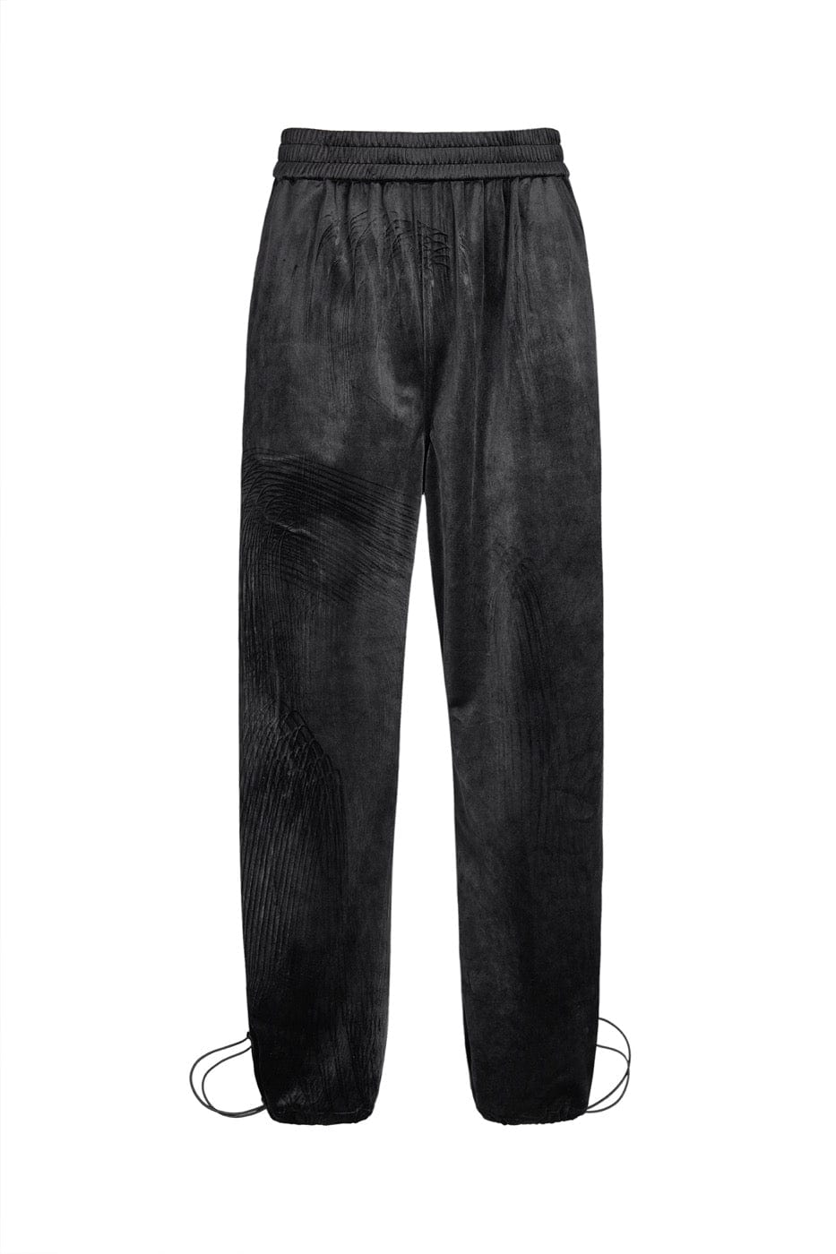 BONELESS Velvet Drawstring Straight Pants, premium urban and streetwear designers apparel on PROJECTISR.com, BONELESS