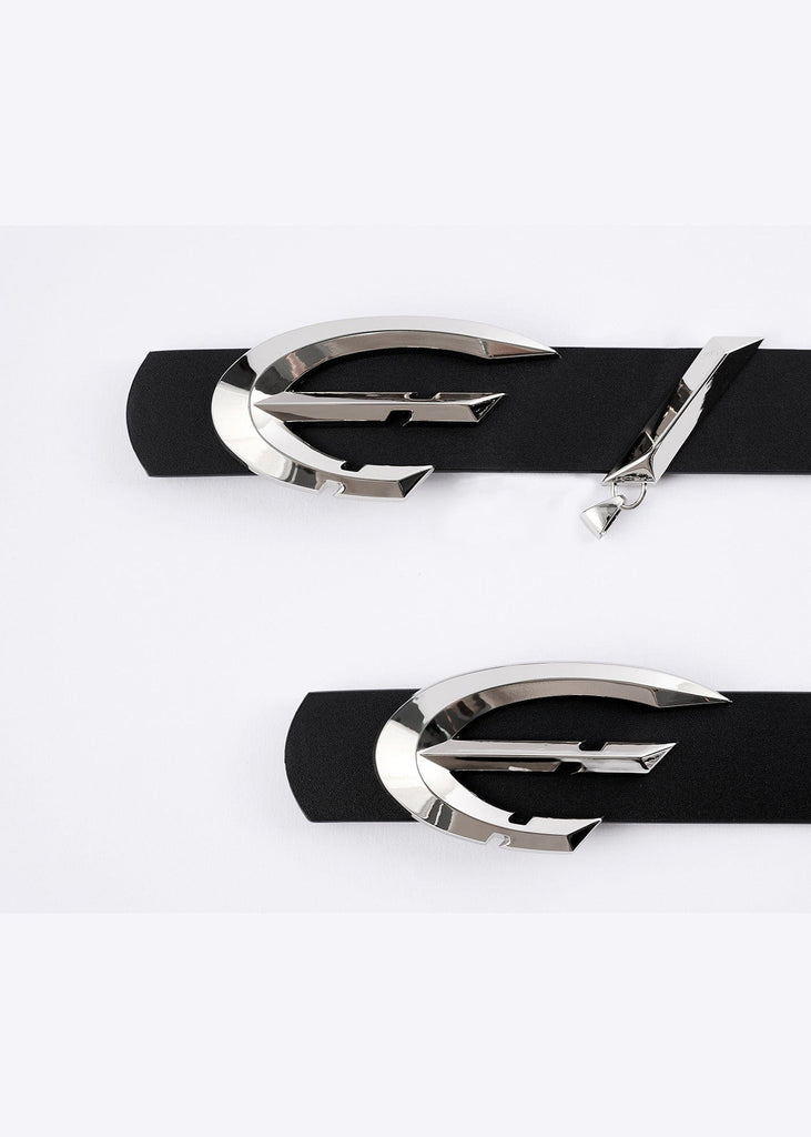 FLYERRER Metal Claw Buckle Leather Belt, premium urban and streetwear designers apparel on PROJECTISR.com, FLYERRER
