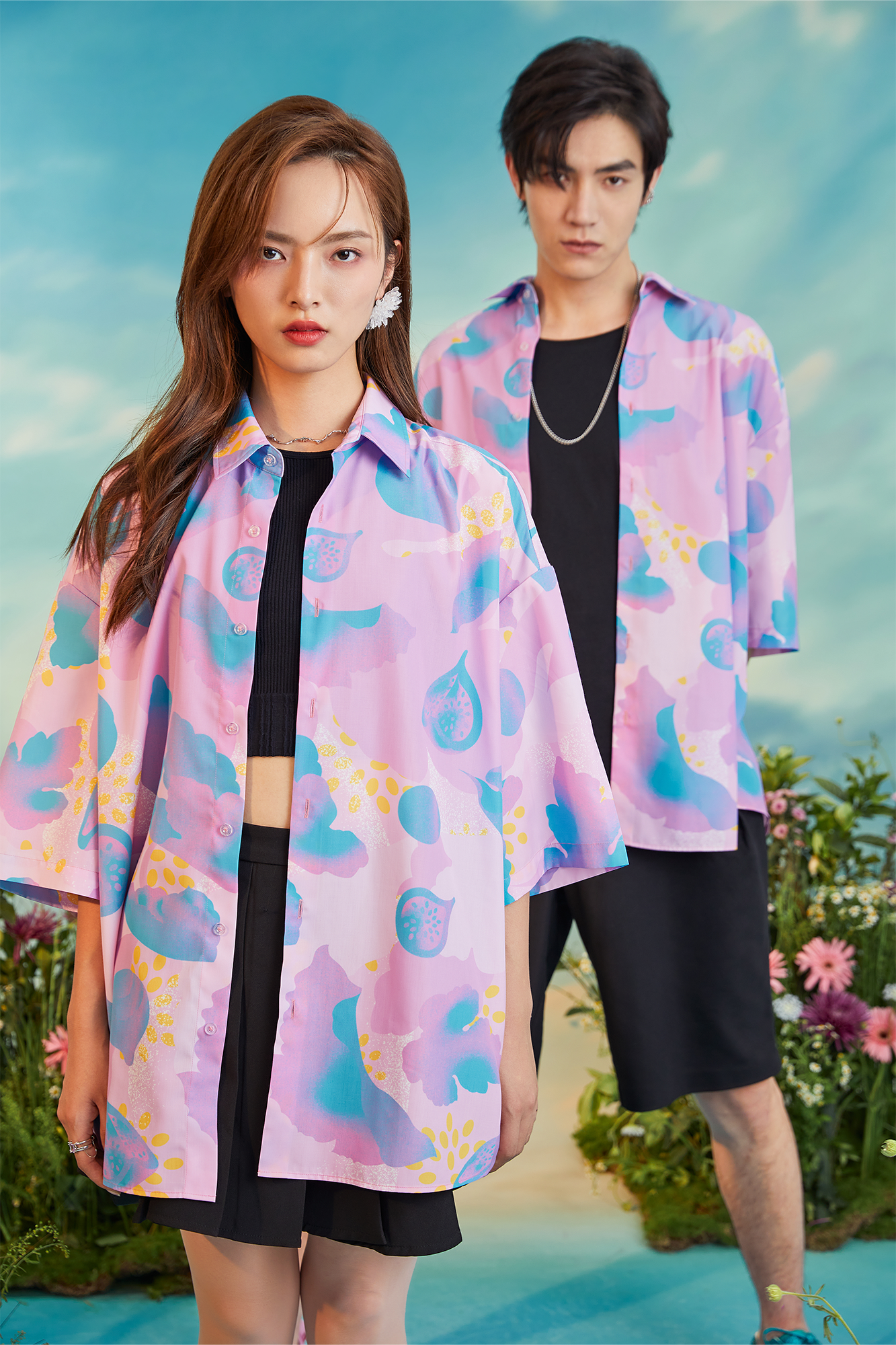 MASH UP ASIA Fig Graphic Half Shirt, premium urban and streetwear designers apparel on PROJECTISR.com, MASH UP ASIA