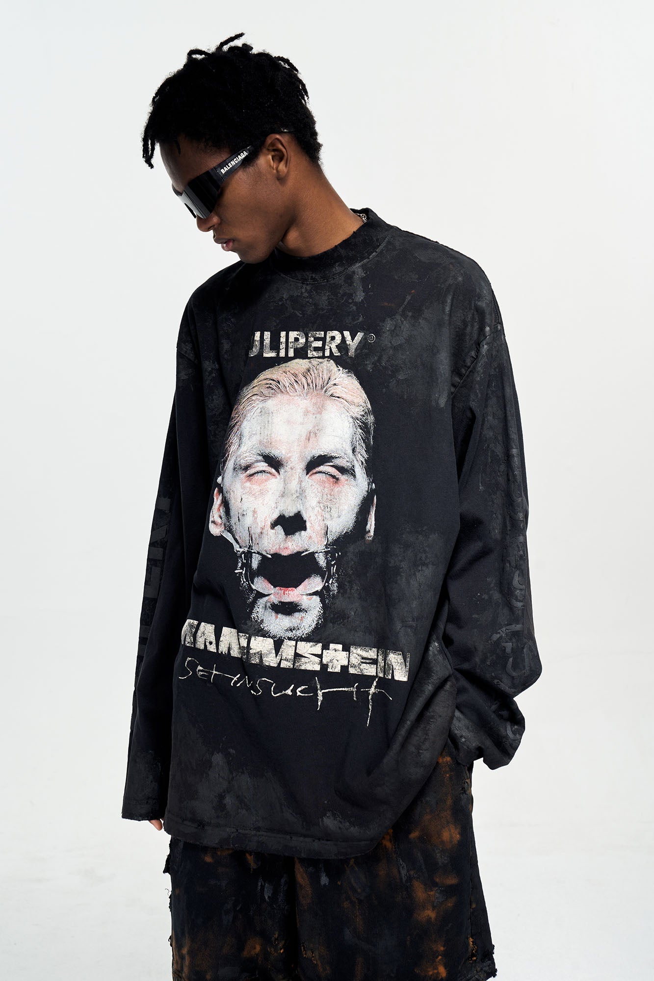 ULIPERY Rammstein Silent Scream Long Sleeve Tee