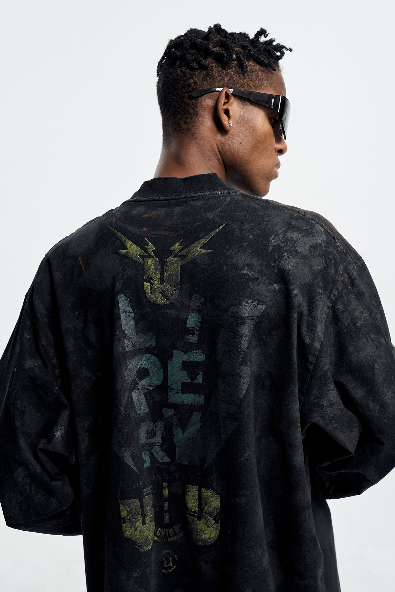 ULIPERY Rammstein Forehead Spike Long Sleeve Tee