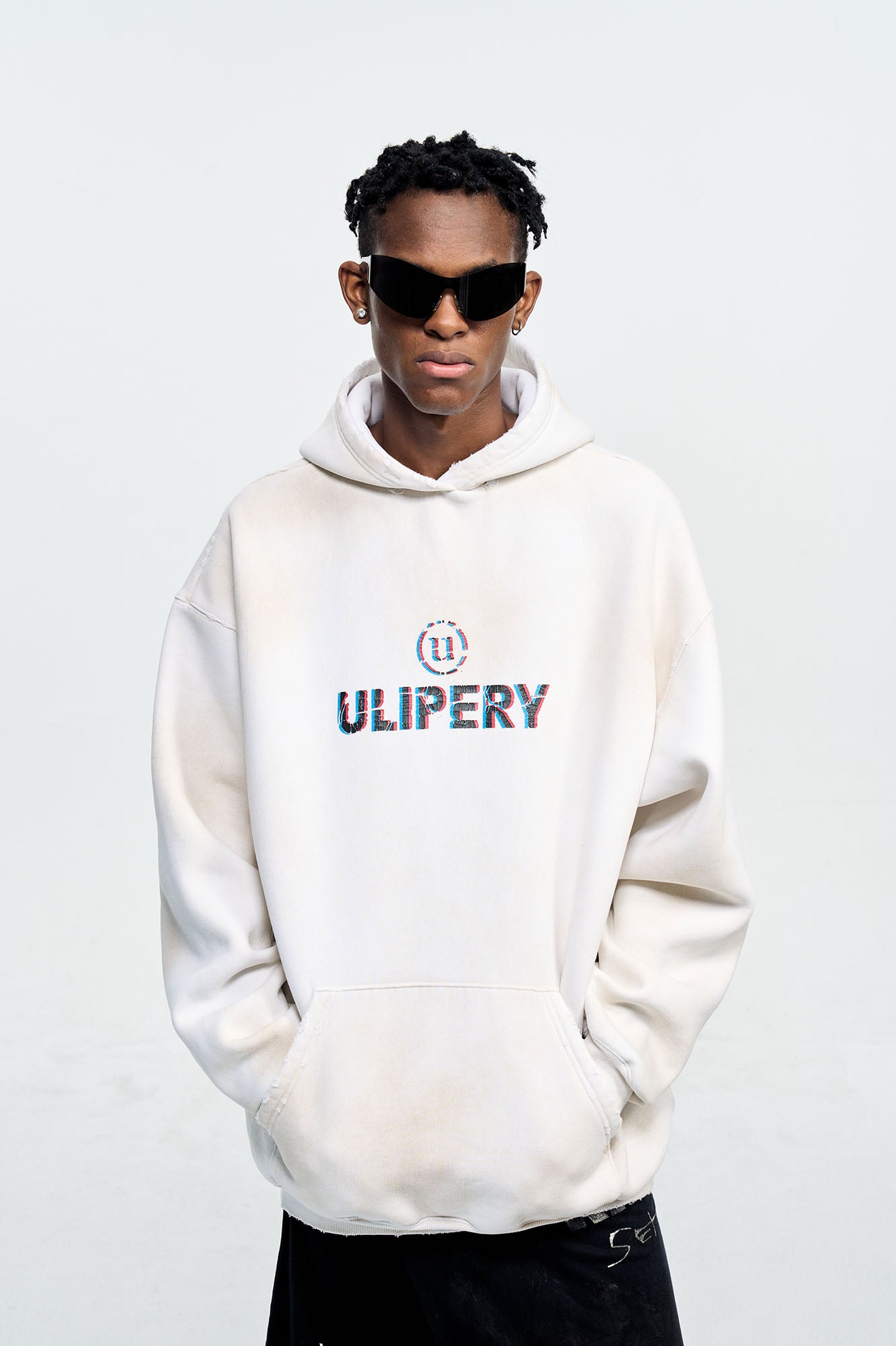 ULIPERY Dirty Fit Frayed Heavyweight Oversized Hoodie, premium urban and streetwear designers apparel on PROJECTISR.com, ULIPERY