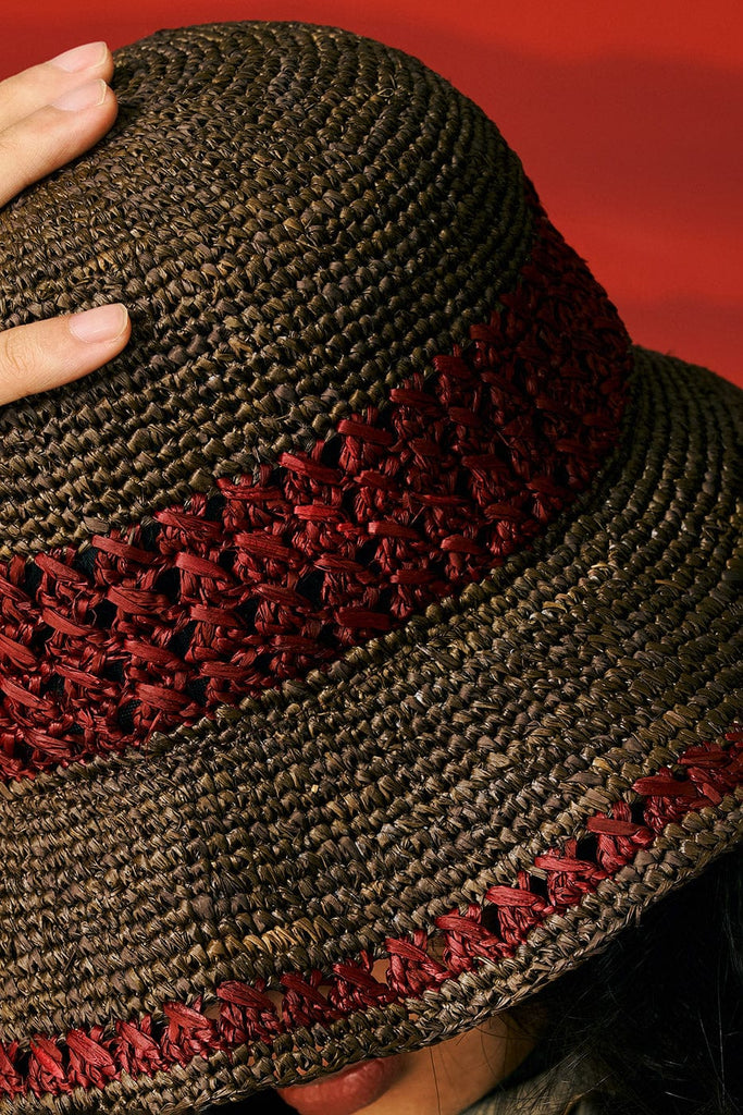 OSCILL Handmade Raffia Hat, premium urban and streetwear designers apparel on PROJECTISR.com, OSCILL