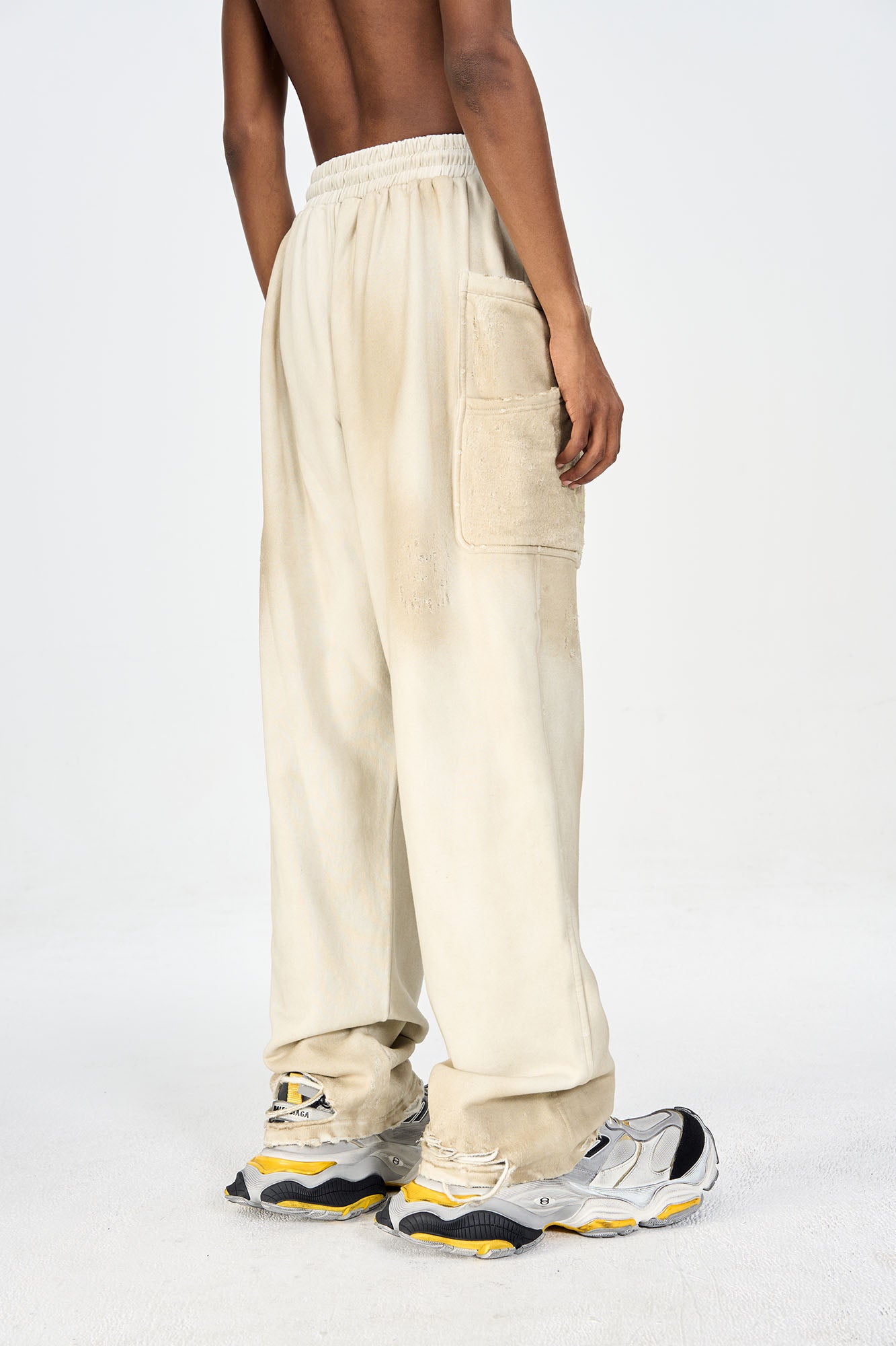 ULIPERY Dirty Fit Distressed Glow Sweatpants