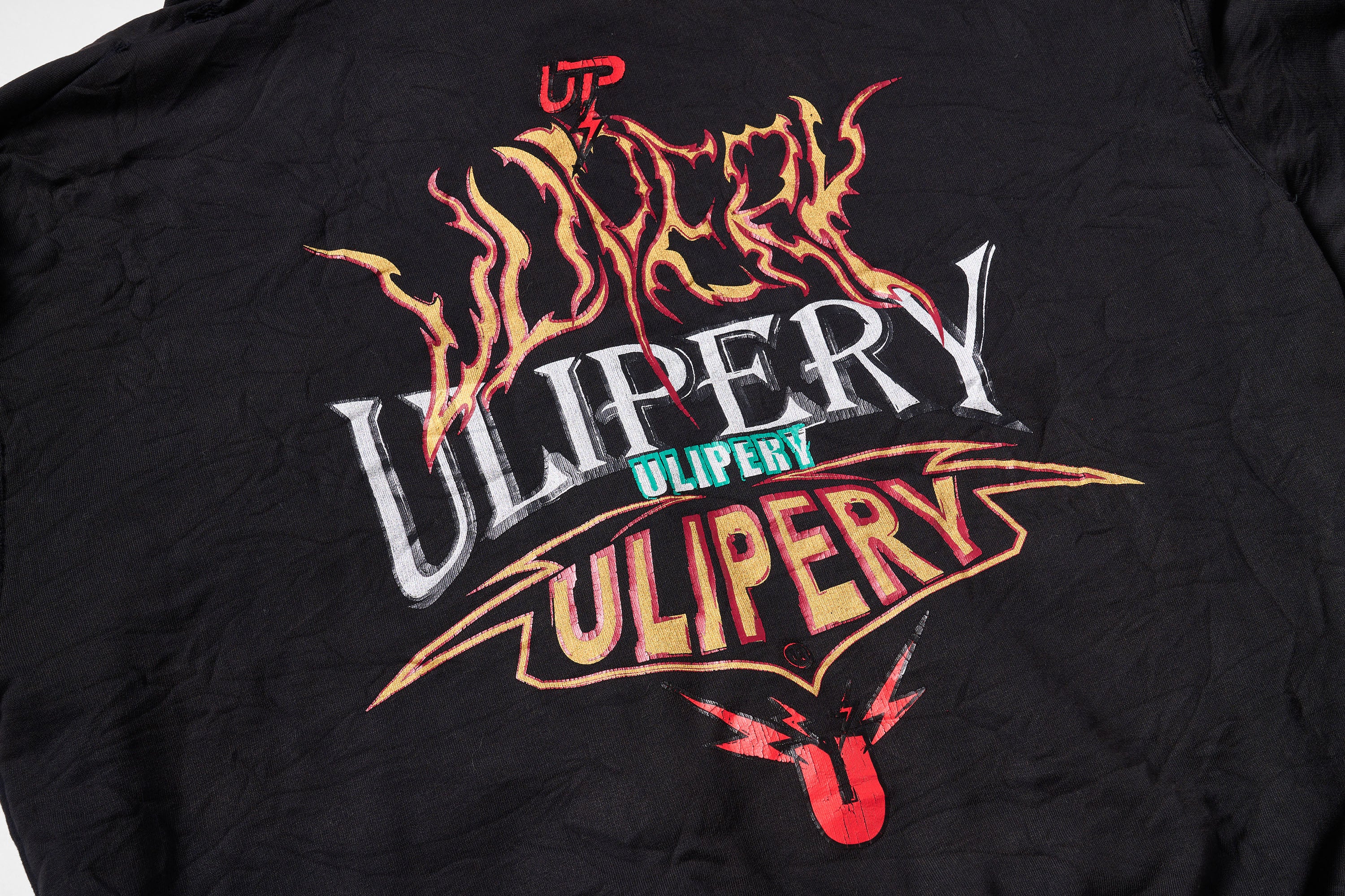 ULIPERY Distressed Crinkled Hooded Jacket