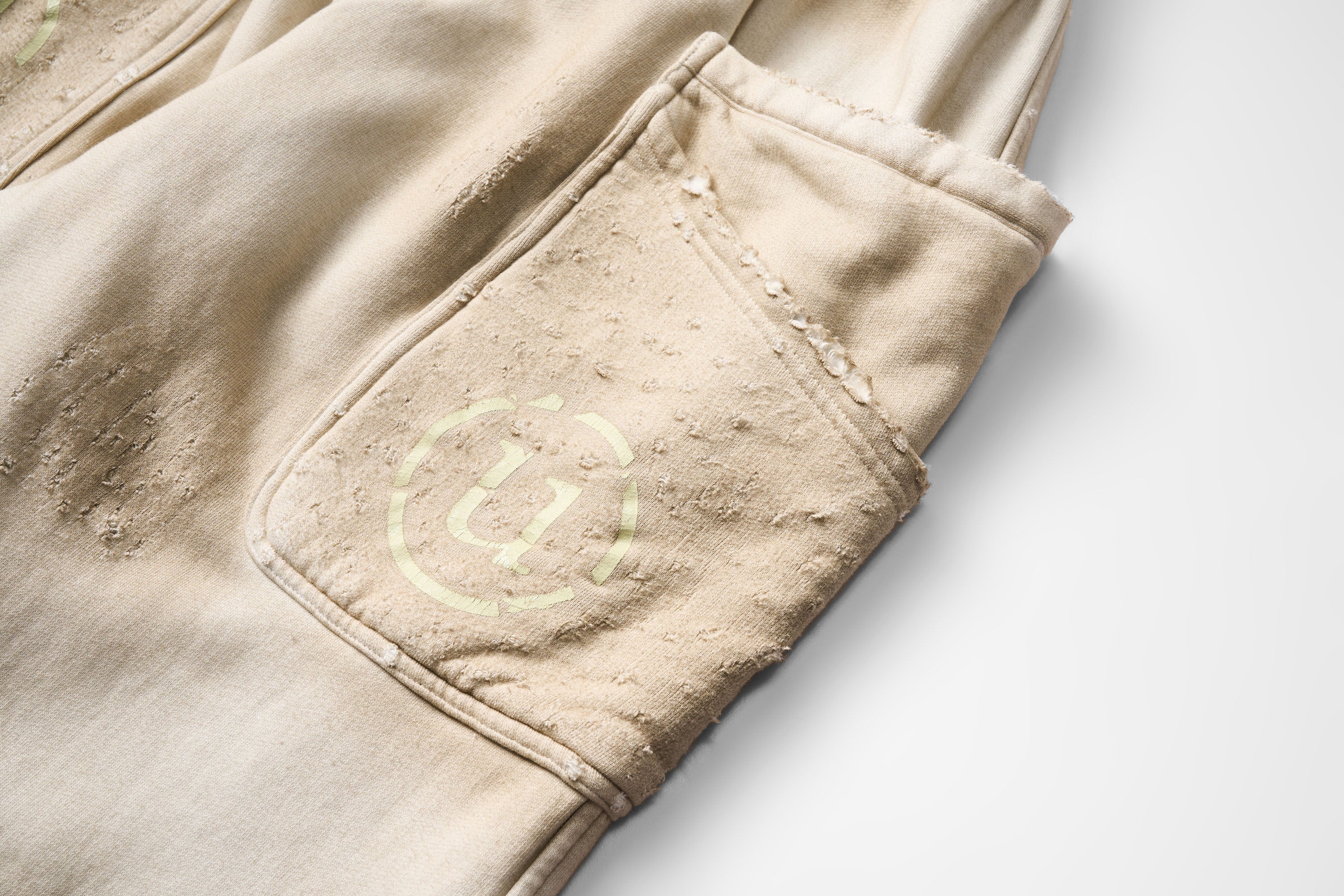 ULIPERY Dirty Fit Distressed Glow Sweatpants
