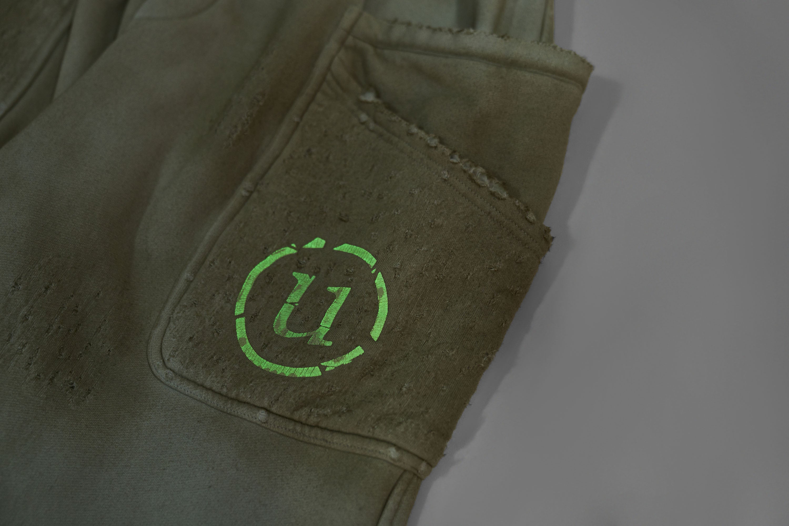ULIPERY Dirty Fit Distressed Glow Sweatpants