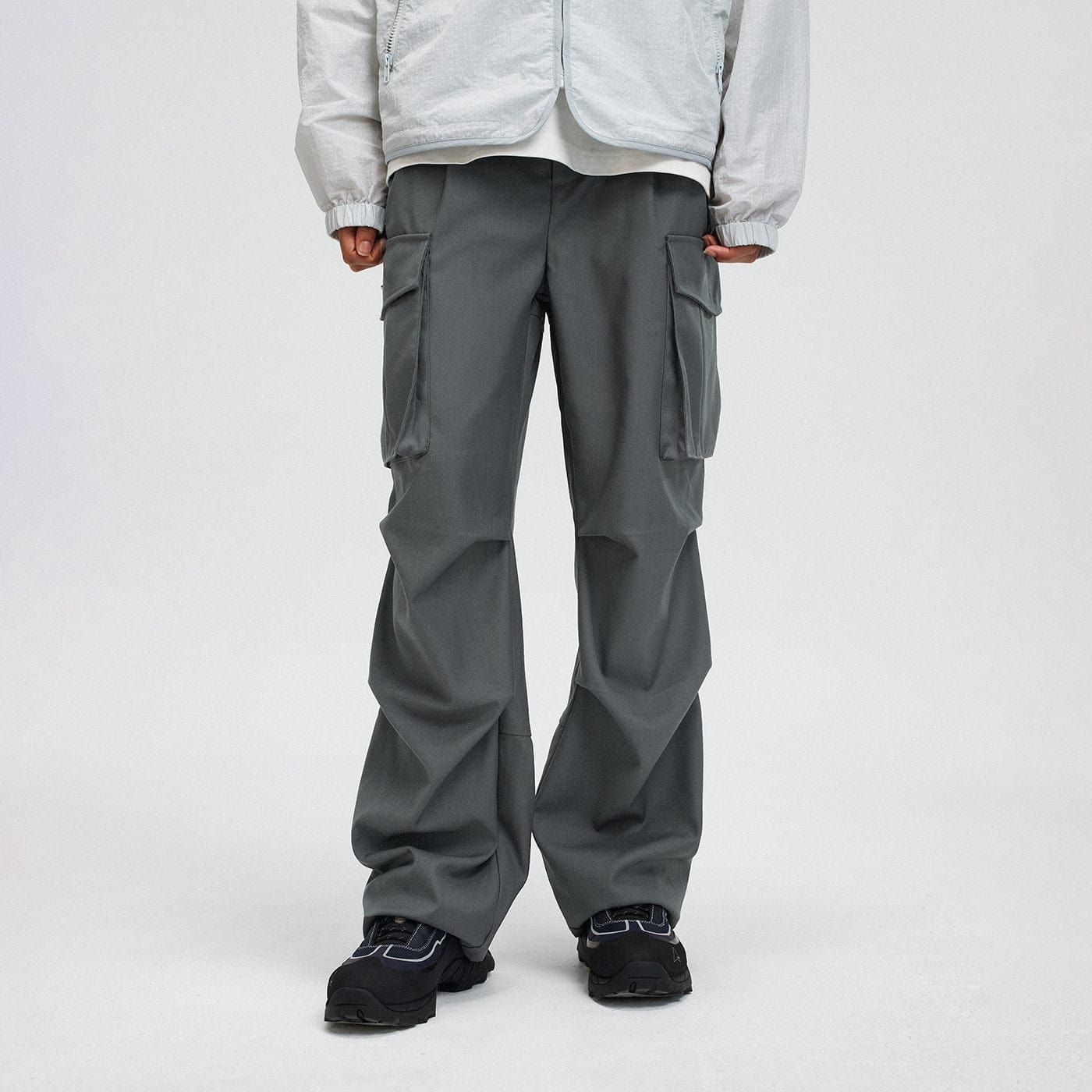 BONELESS Modern Big Pockets Crinkled Cargo, premium urban and streetwear designers apparel on PROJECTISR.com, BONELESS