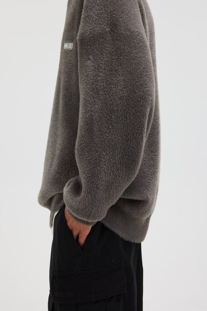 BONELESS Faux Fur Gradient Sweater, premium urban and streetwear designers apparel on PROJECTISR.com, BONELESS