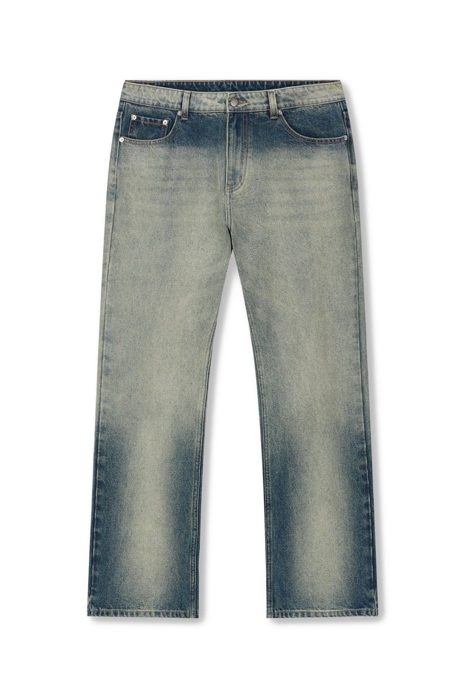 BONELESS Gradient Washed Straight Jeans, premium urban and streetwear designers apparel on PROJECTISR.com, BONELESS