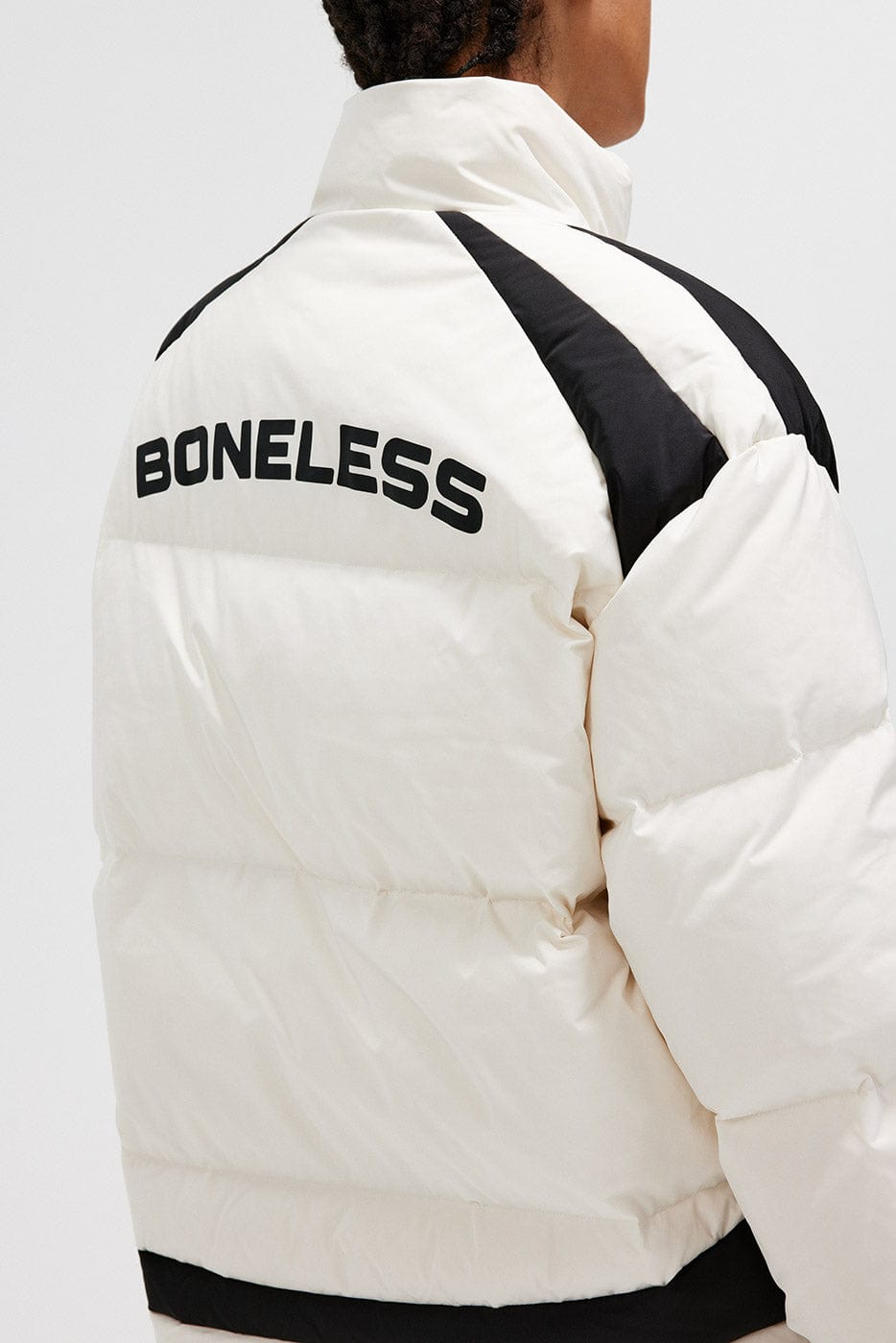 BONELESS Racing Down Jacket, premium urban and streetwear designers apparel on PROJECTISR.com, BONELESS