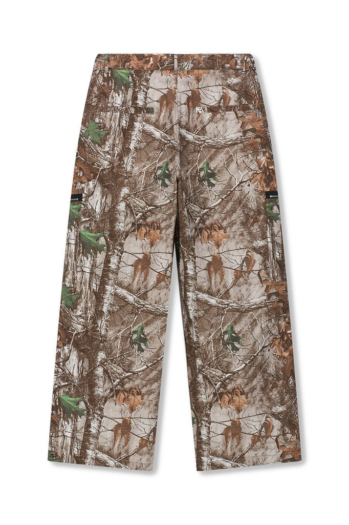 BONELESS Withered Leaves Crinkled Camo Cargo Pants, premium urban and streetwear designers apparel on PROJECTISR.com, BONELESS
