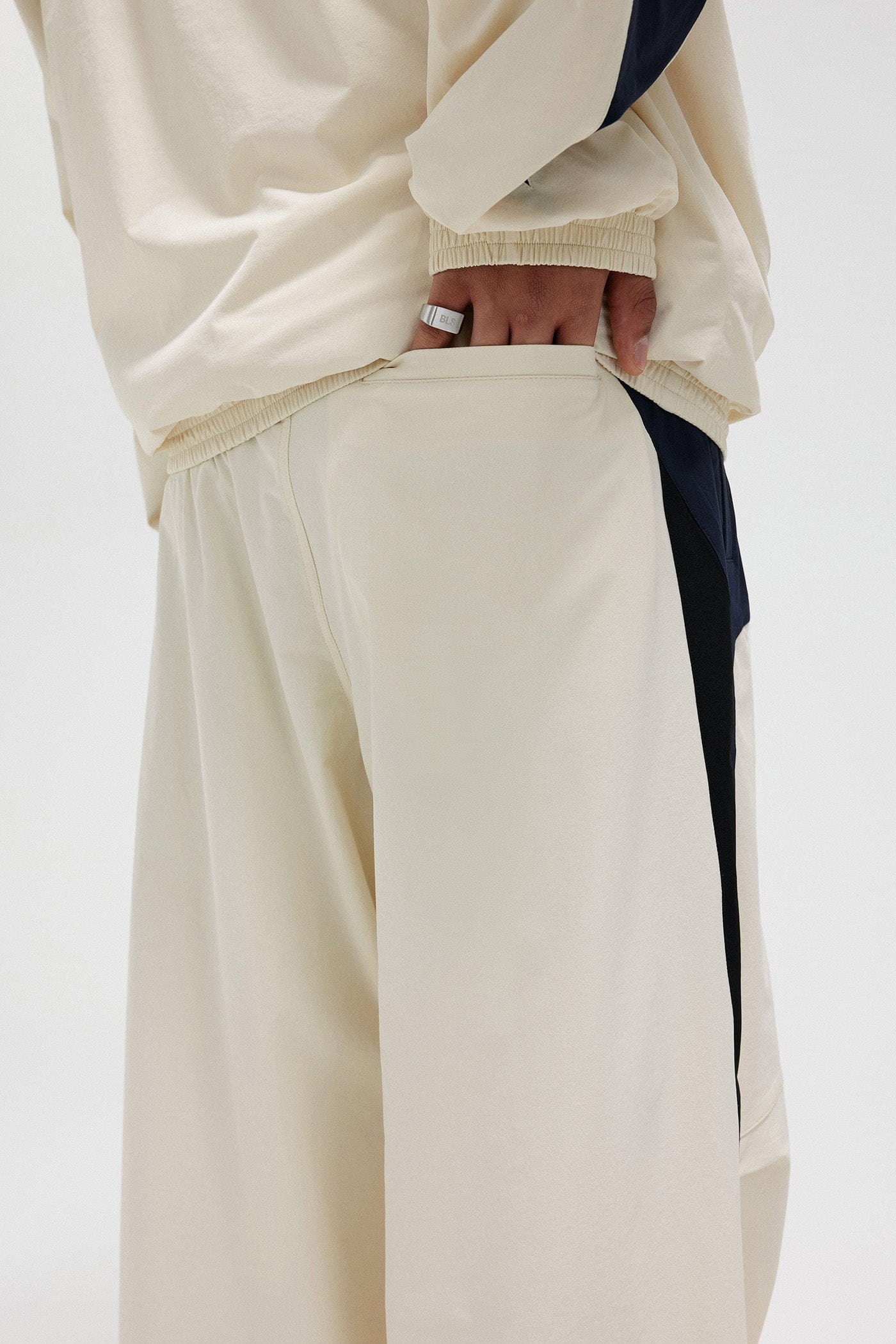 BONELESS Modern Tusks Crinkled Pants