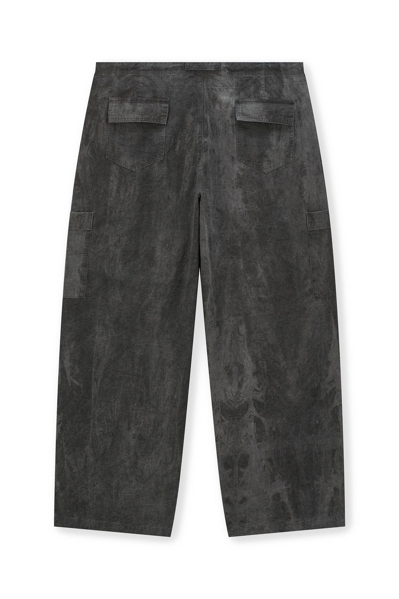 BONELESS Washed Multi-Pocket Crinkled Cargo Pants