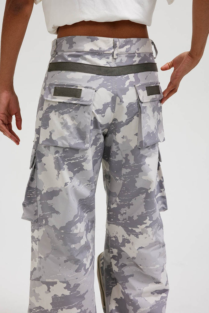 BONELESS Multi-Pocket Camouflage Cargo Pants, premium urban and streetwear designers apparel on PROJECTISR.com, BONELESS