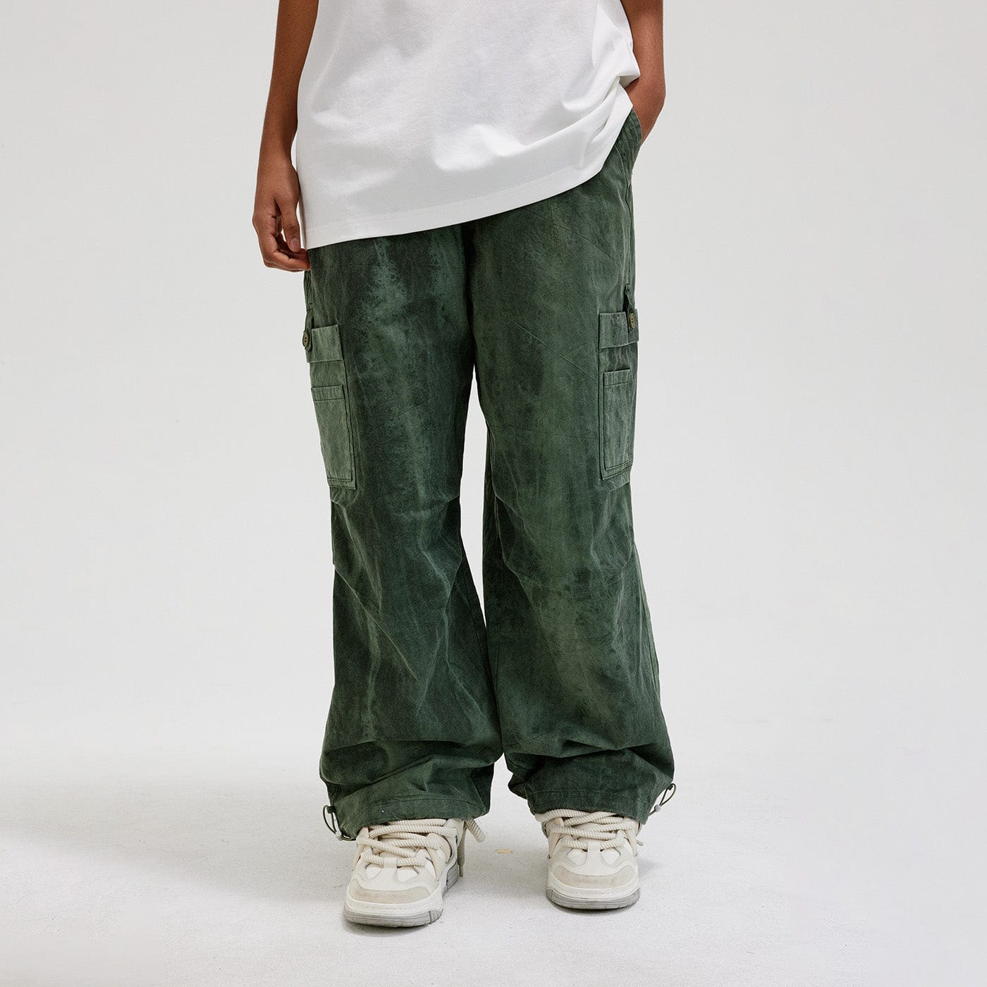 【BAON】Naha Washing Banding Cargo Pants Cody Baggy Cargo Pant