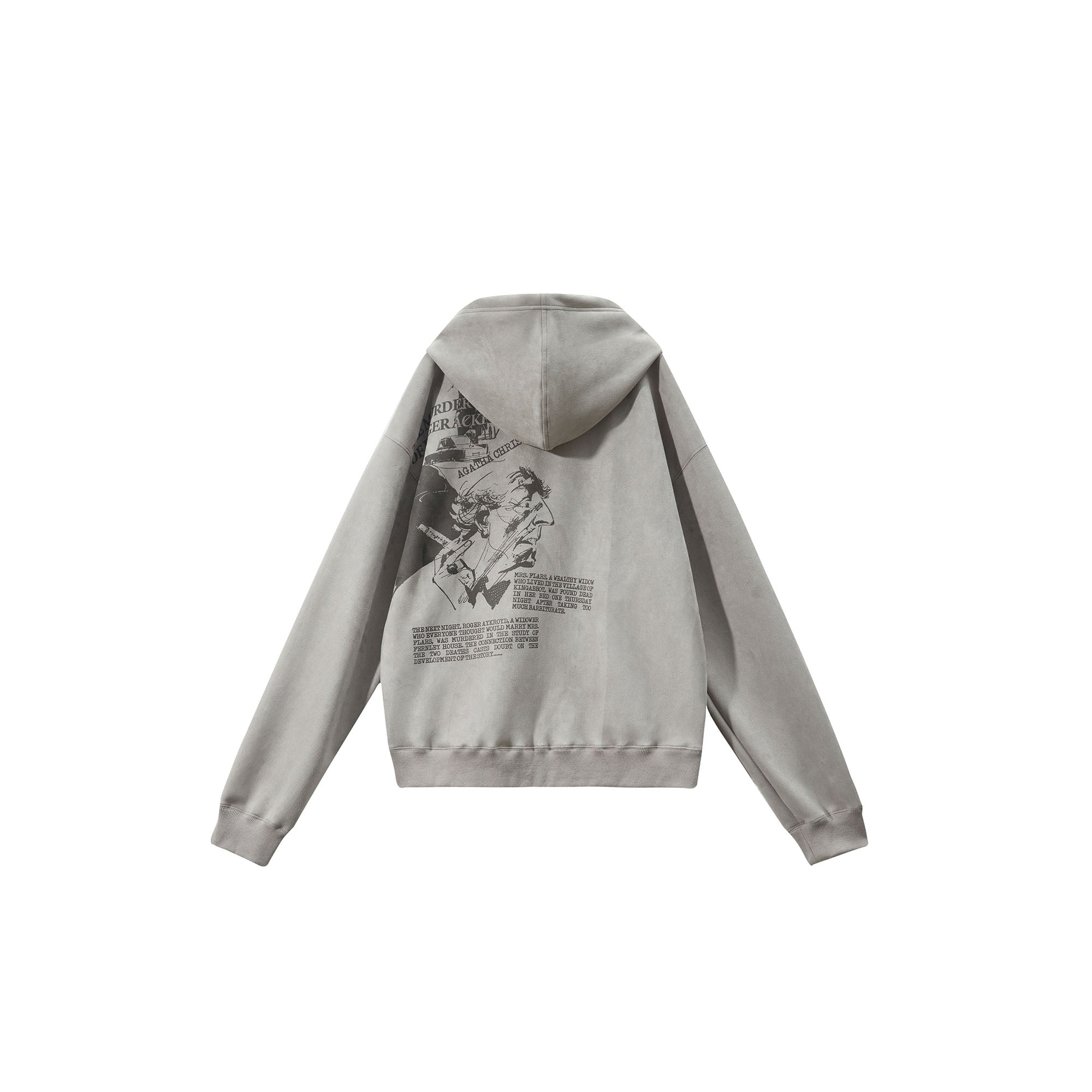 ERROR CODE ROBOT Graphic Suede Zip-Up Hoodie, premium urban and streetwear designers apparel on PROJECTISR.com, ERROR CODE ROBOT