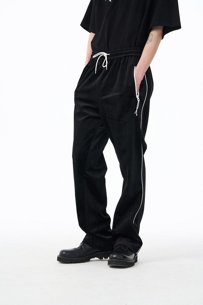 EPIC POETRY Velour Straight Pants, premium urban and streetwear designers apparel on PROJECTISR.com, EPIC POETRY