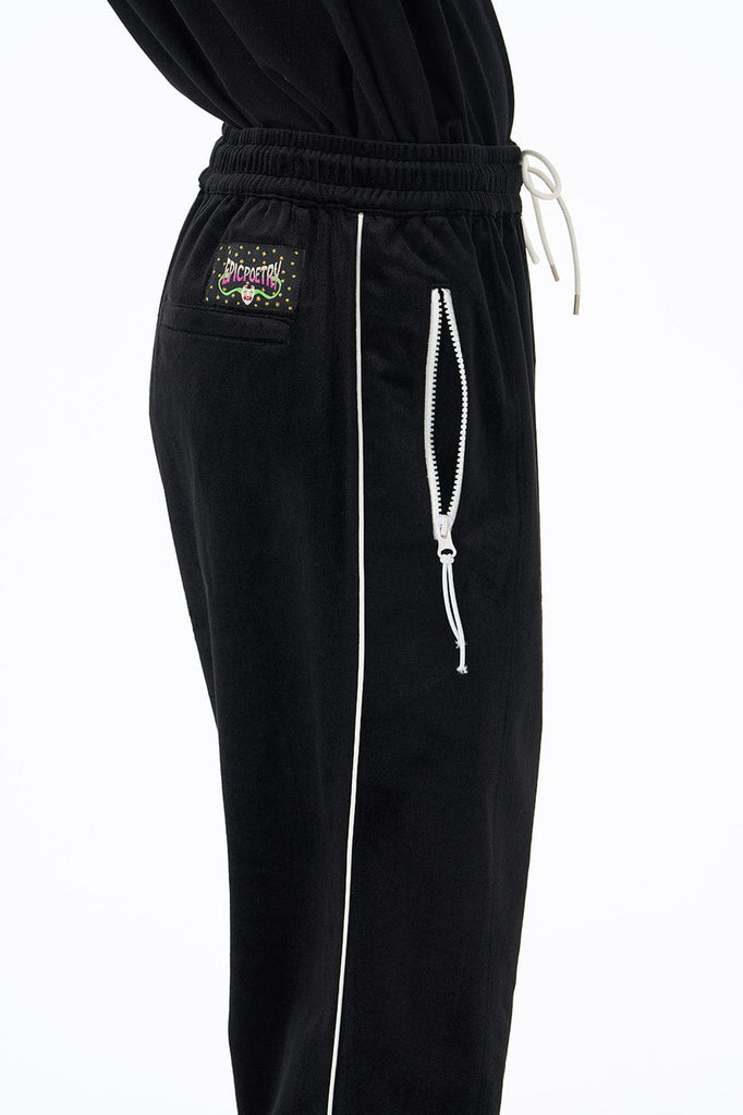 EPIC POETRY Velour Straight Pants, premium urban and streetwear designers apparel on PROJECTISR.com, EPIC POETRY